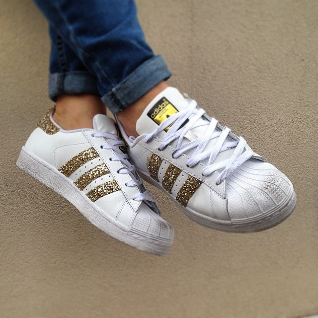 Adidas Superstar Gold Glitter