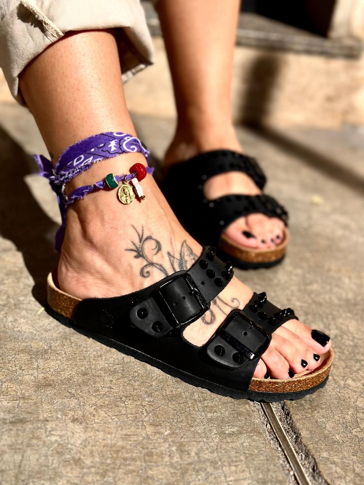 Sandali Black Borchie