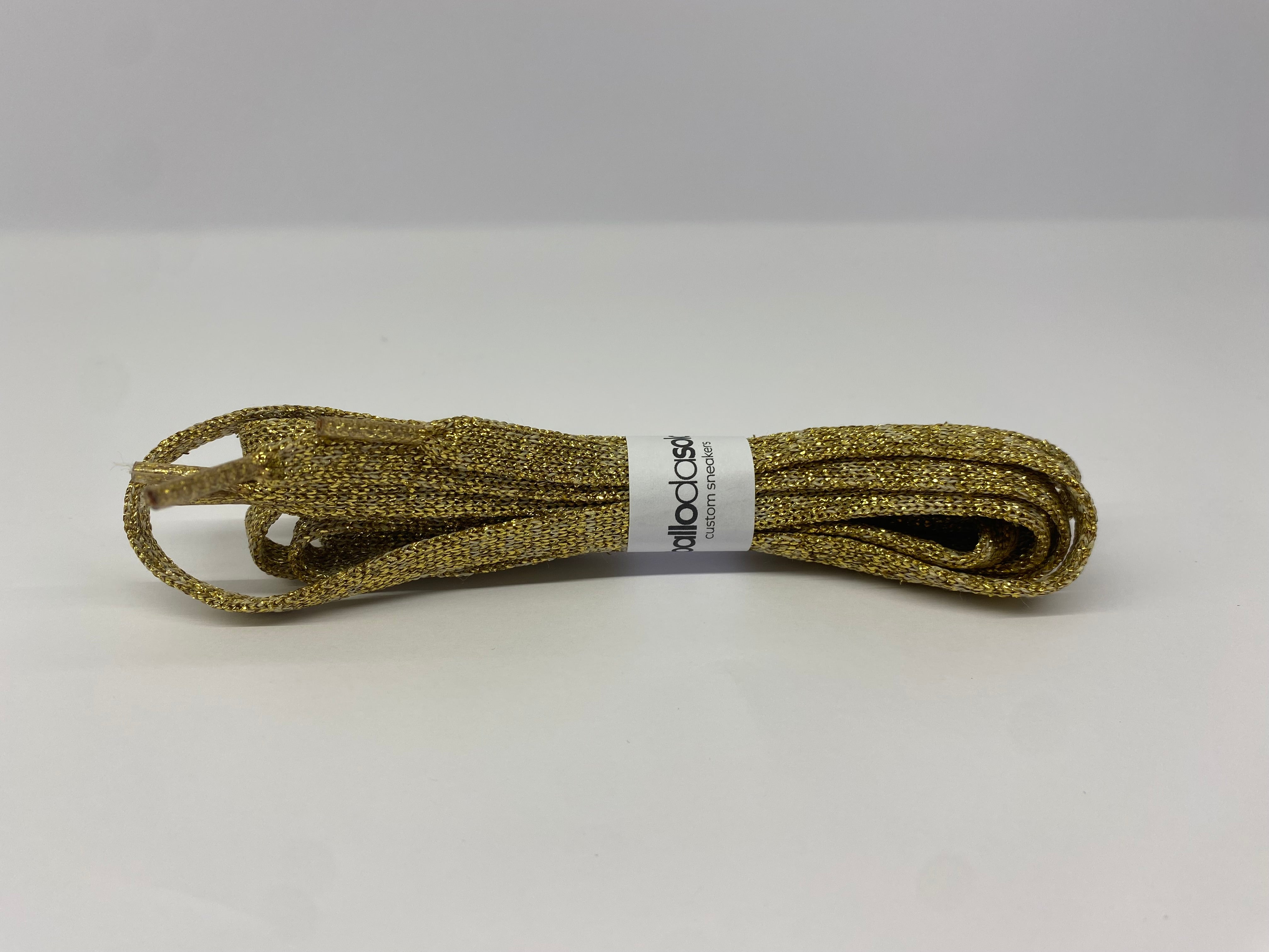 LACCI PIATTI GLITTER ORO 125 CM