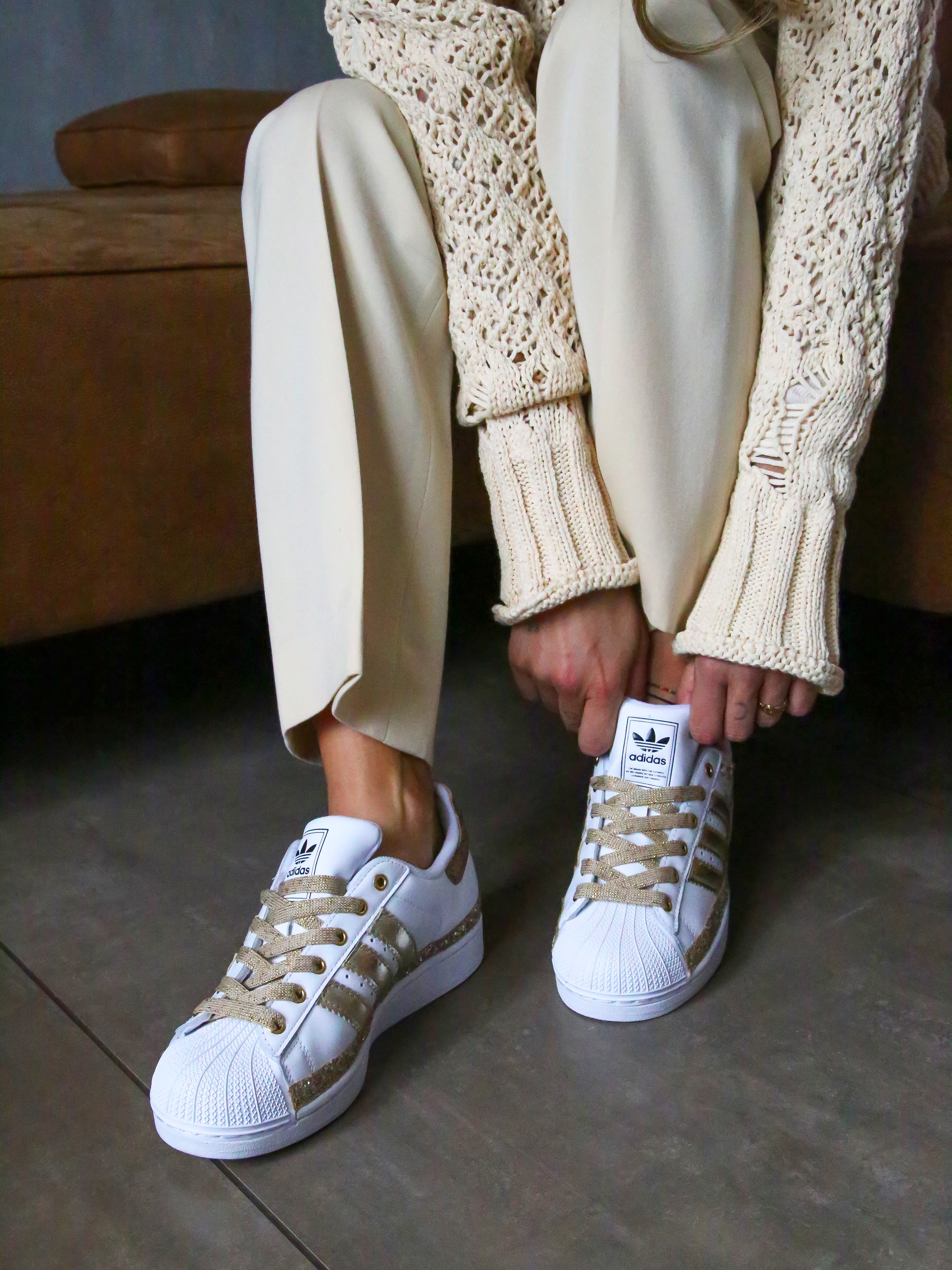 Adidas Superstar Pitone Bronzo & Perle