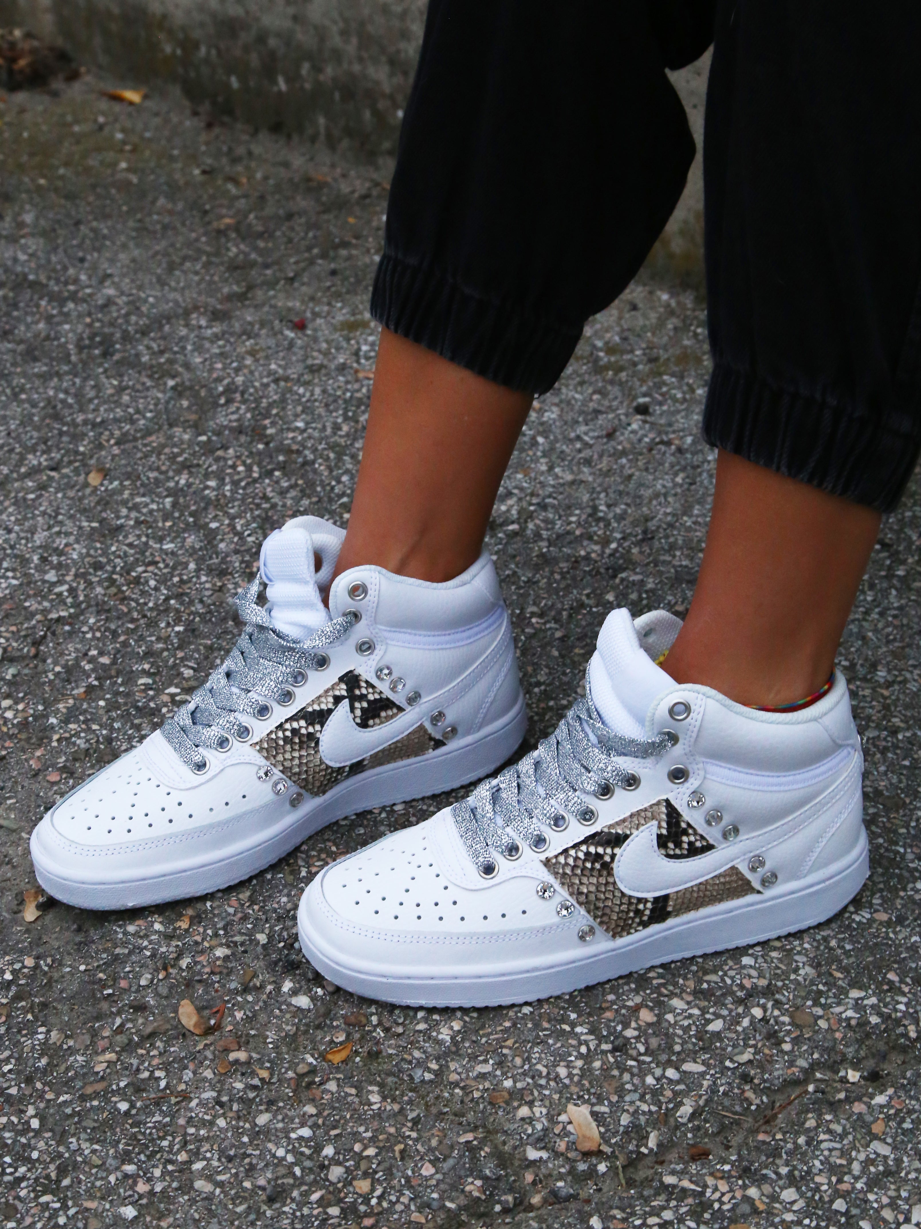Nike Court Vision MID Pitone Roccia & Strass