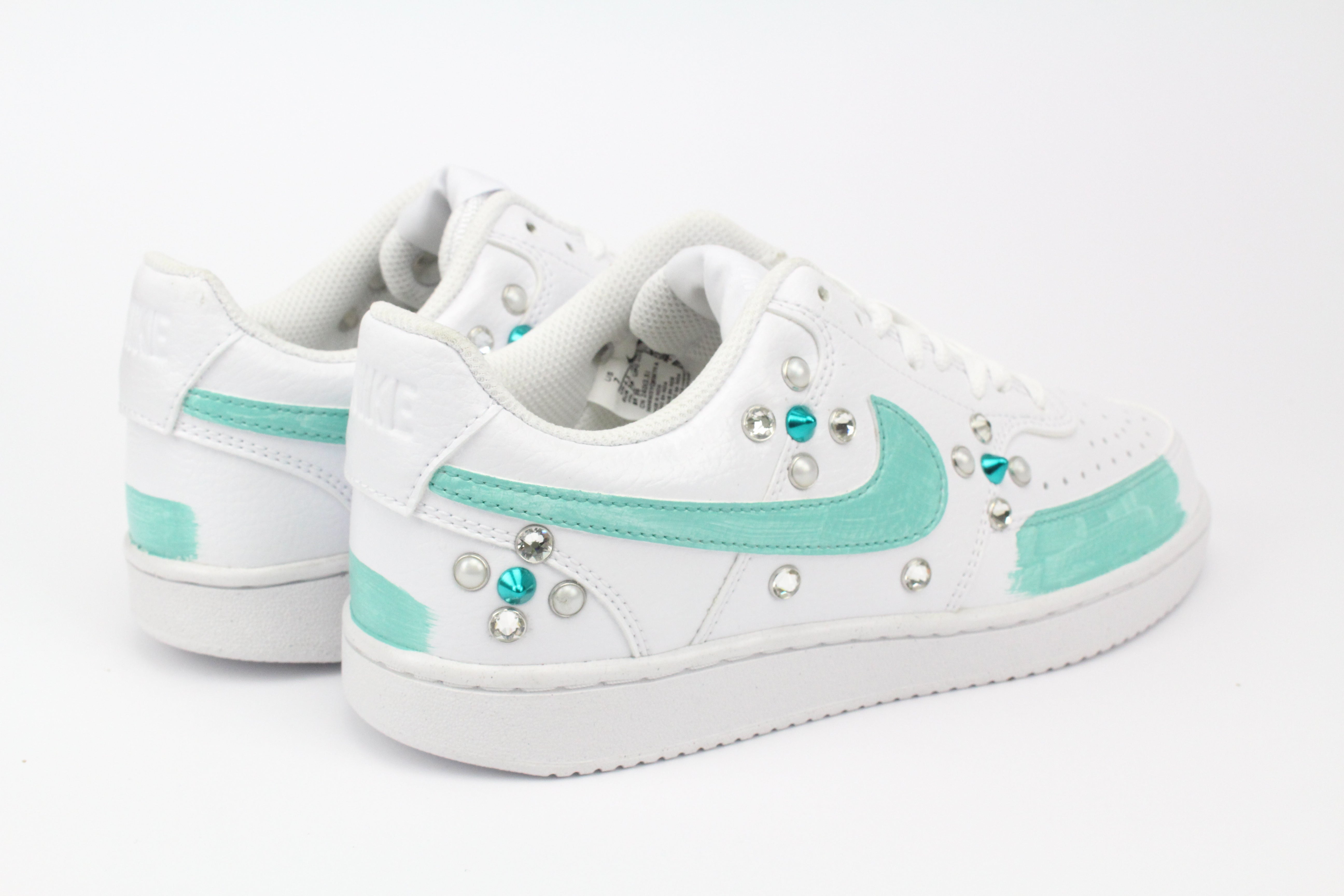 Nike Court Vision Low Tiffany Vernice Strass & Perle