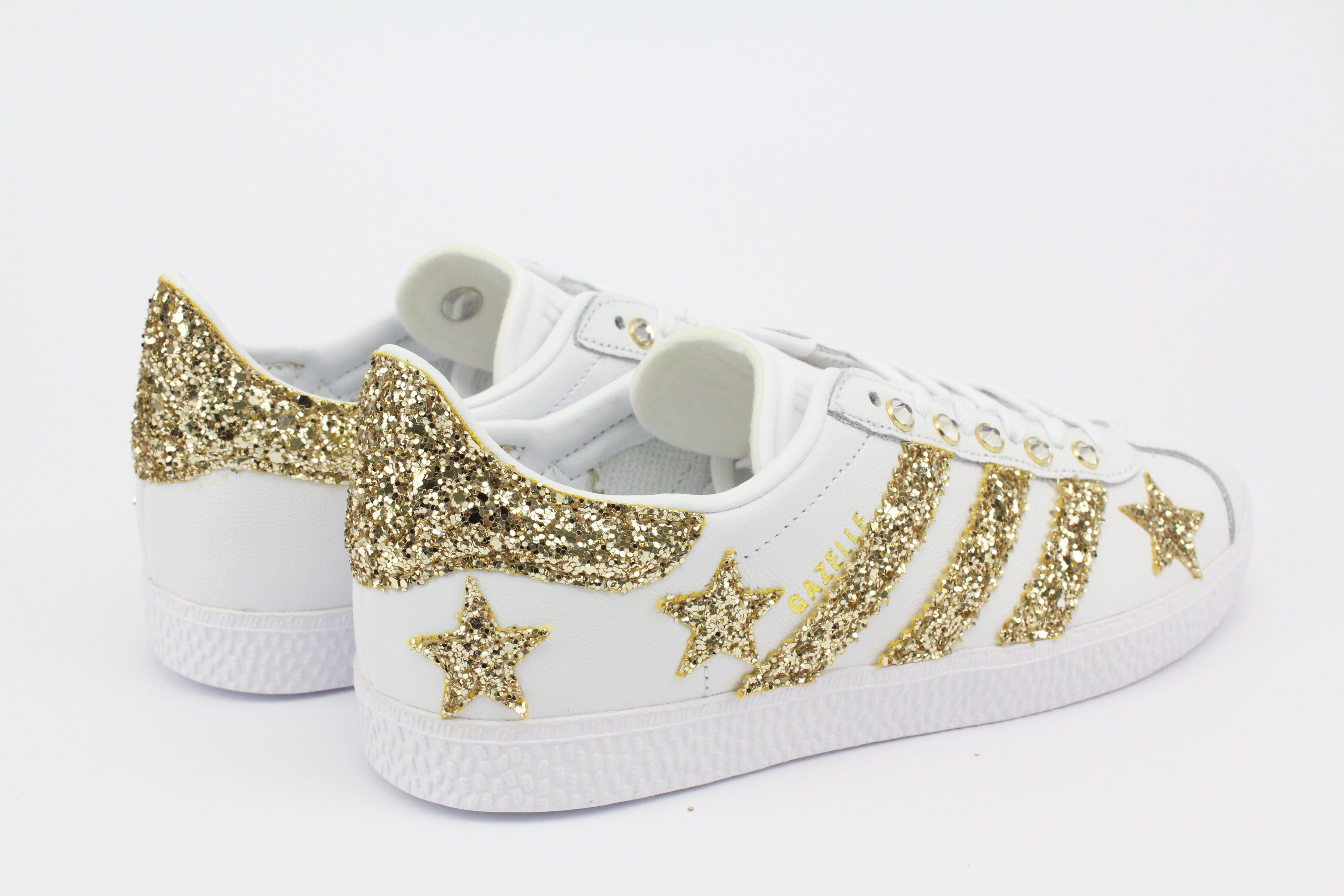 Adidas Gazelle Gold Glitter Stelle & Strass
