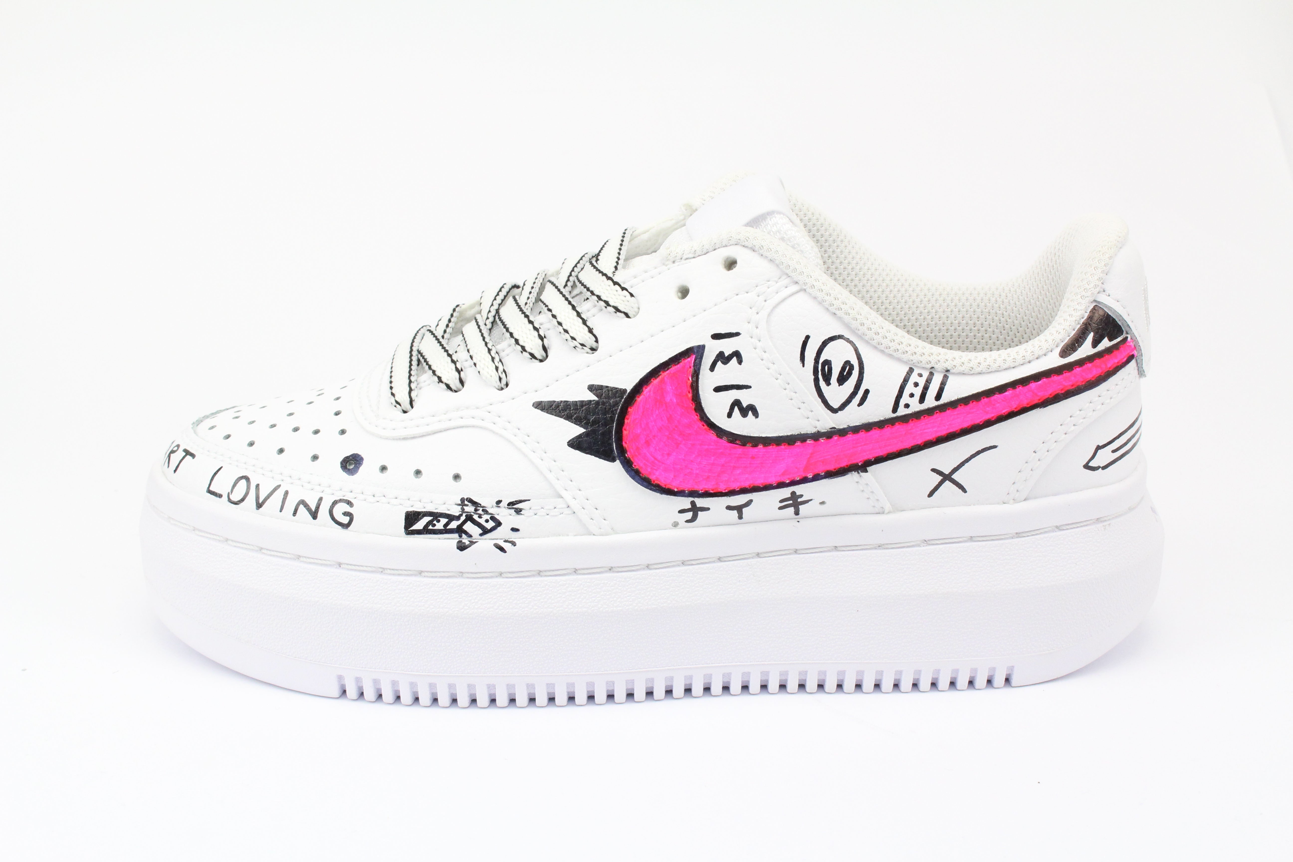 Nike Court Vision Low Platform Fluo Eye & Sword