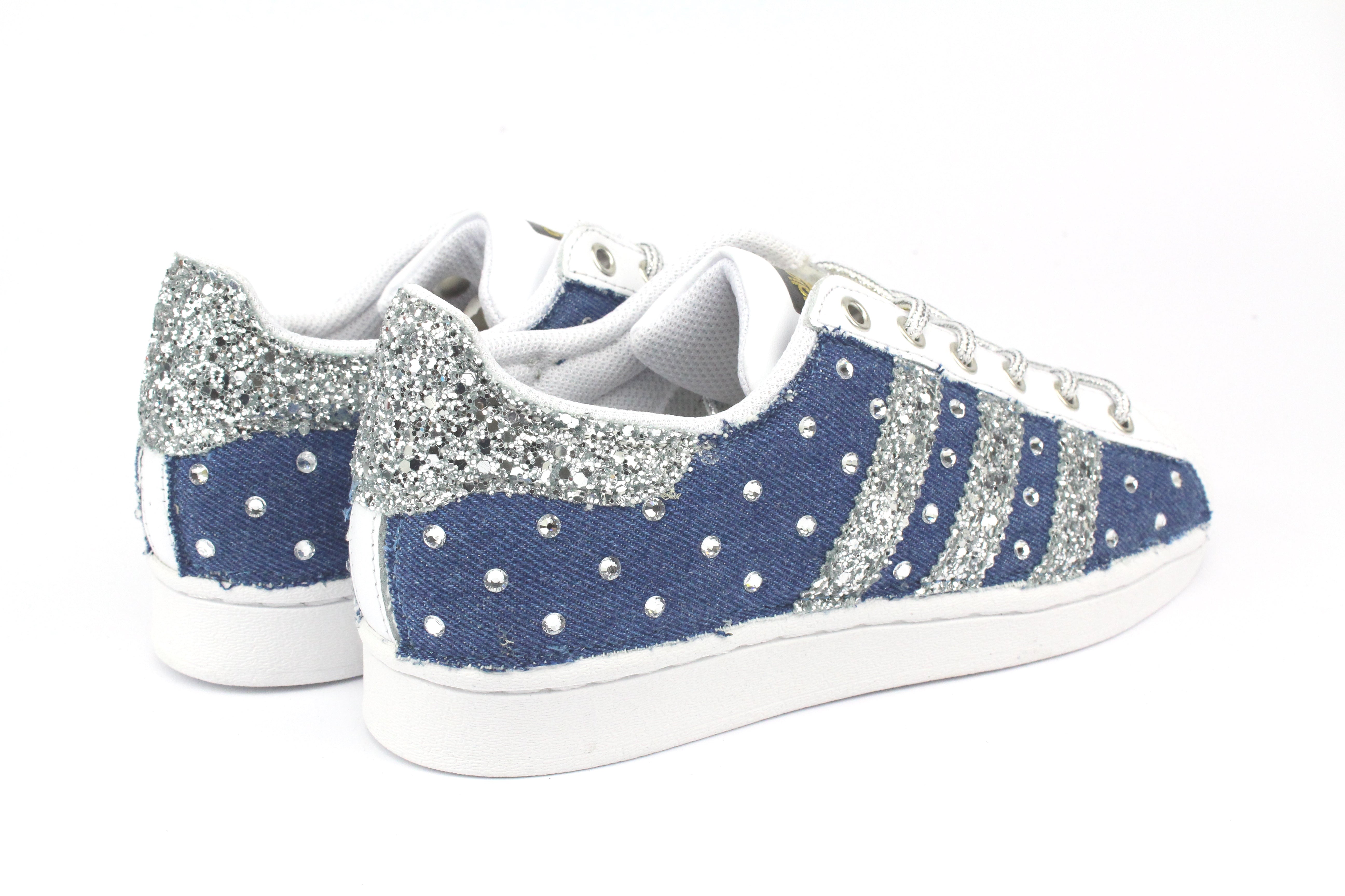 Adidas Superstar Denim Jeans & Strass Termo