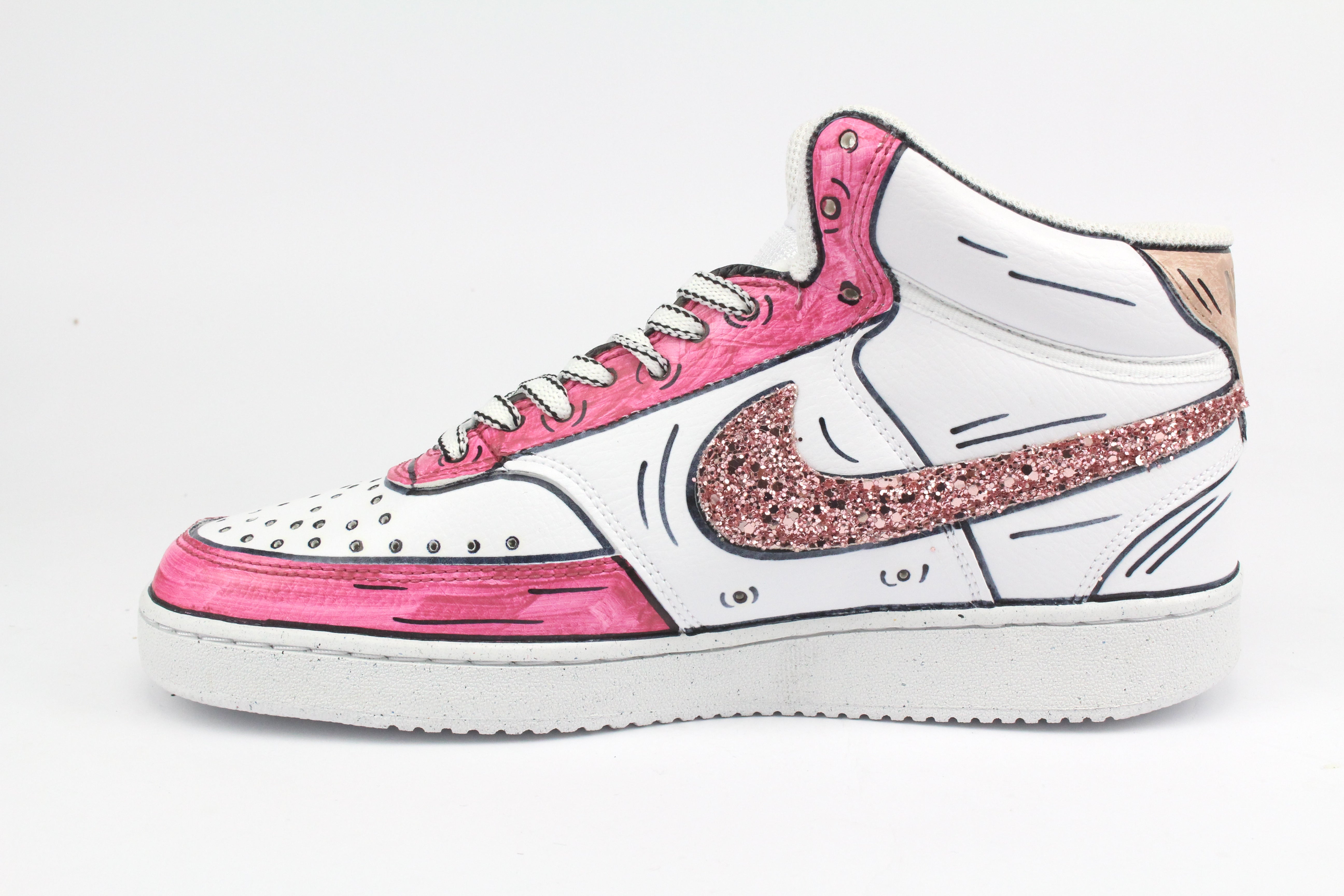 Nike Court Vision MID Cartoon & Glitter