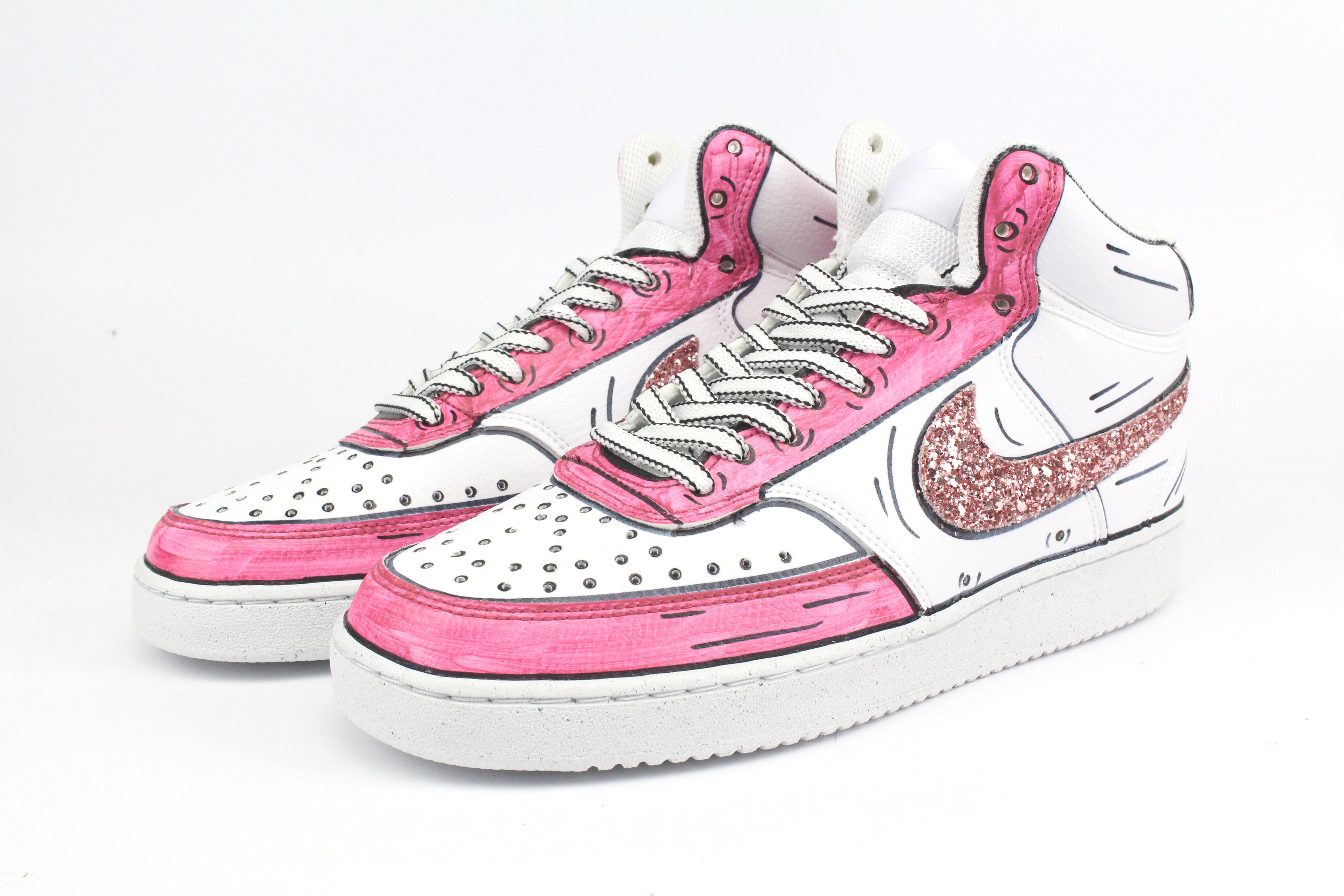 Nike Court Vision MID Cartoon & Glitter