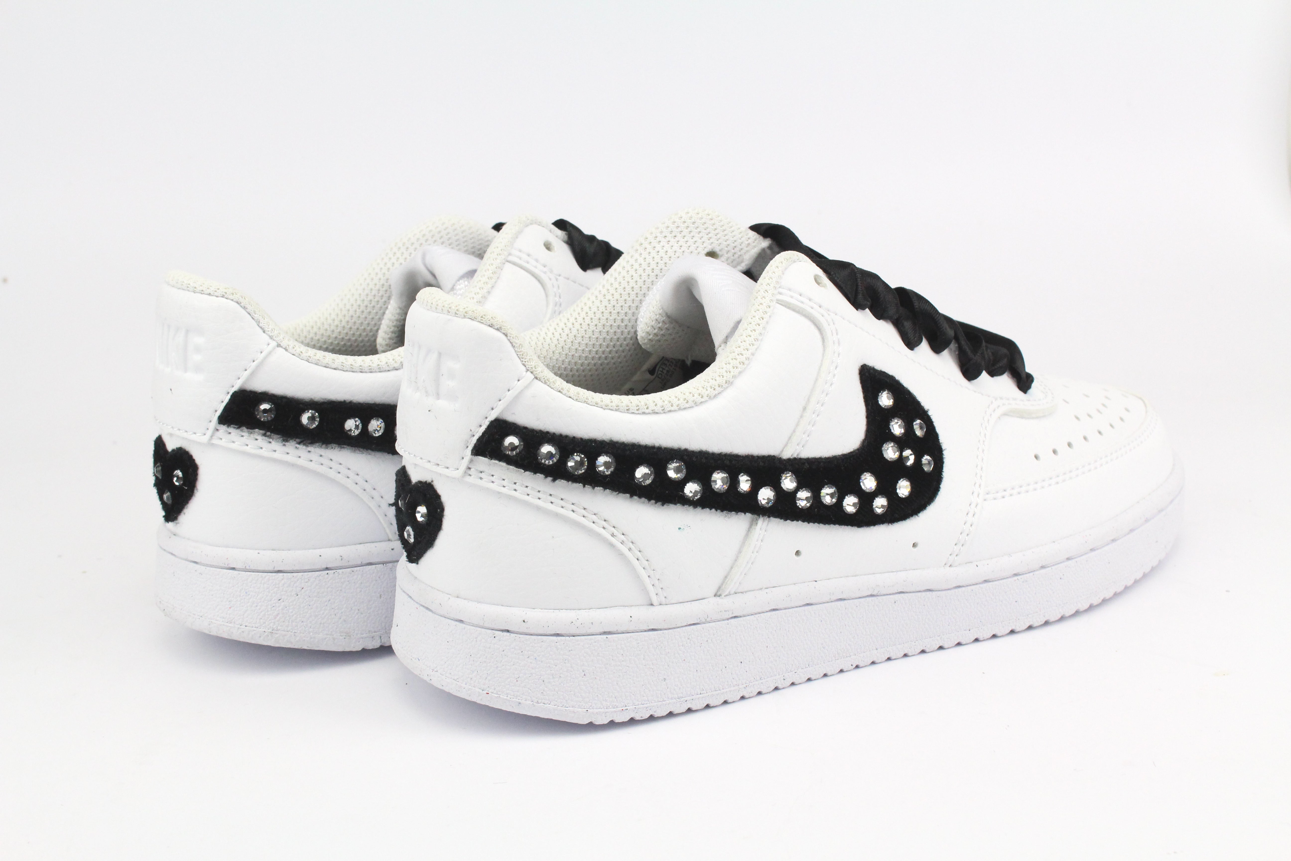 Nike Court Vision Low Velluto Black & Strass
