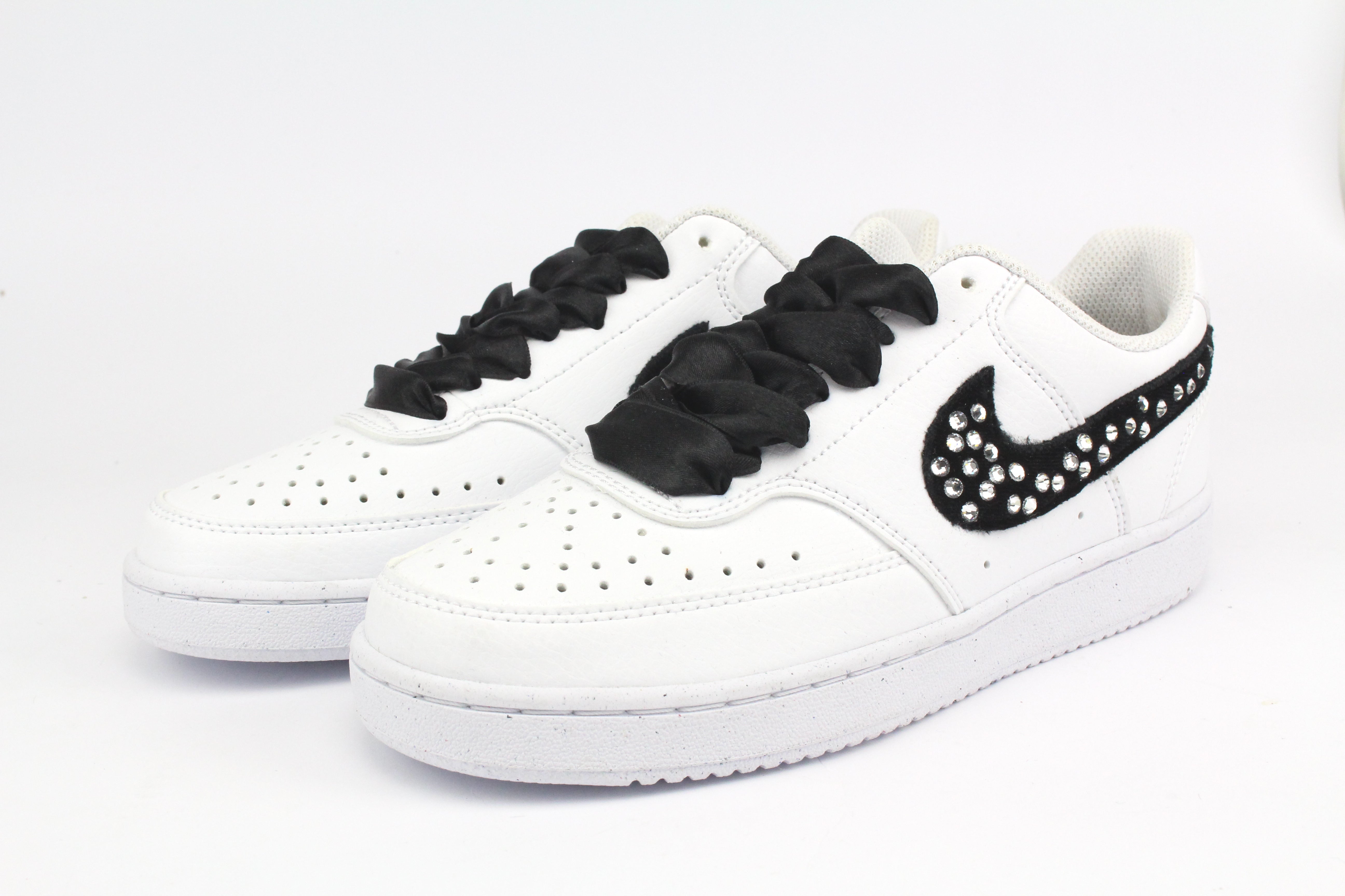 Nike Court Vision Low Velluto Black & Strass