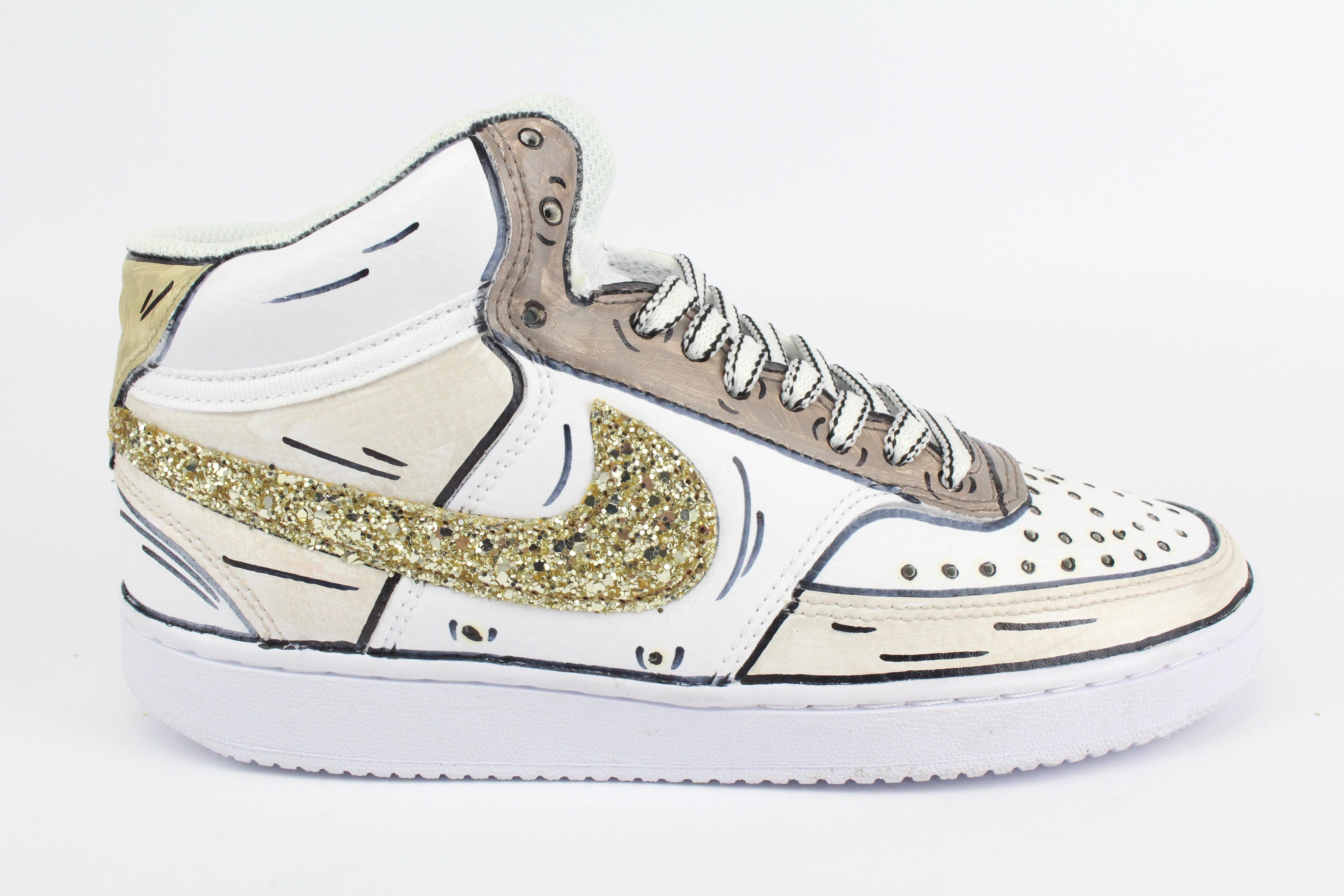 Nike Court Vision MID Cartoon & Glitter