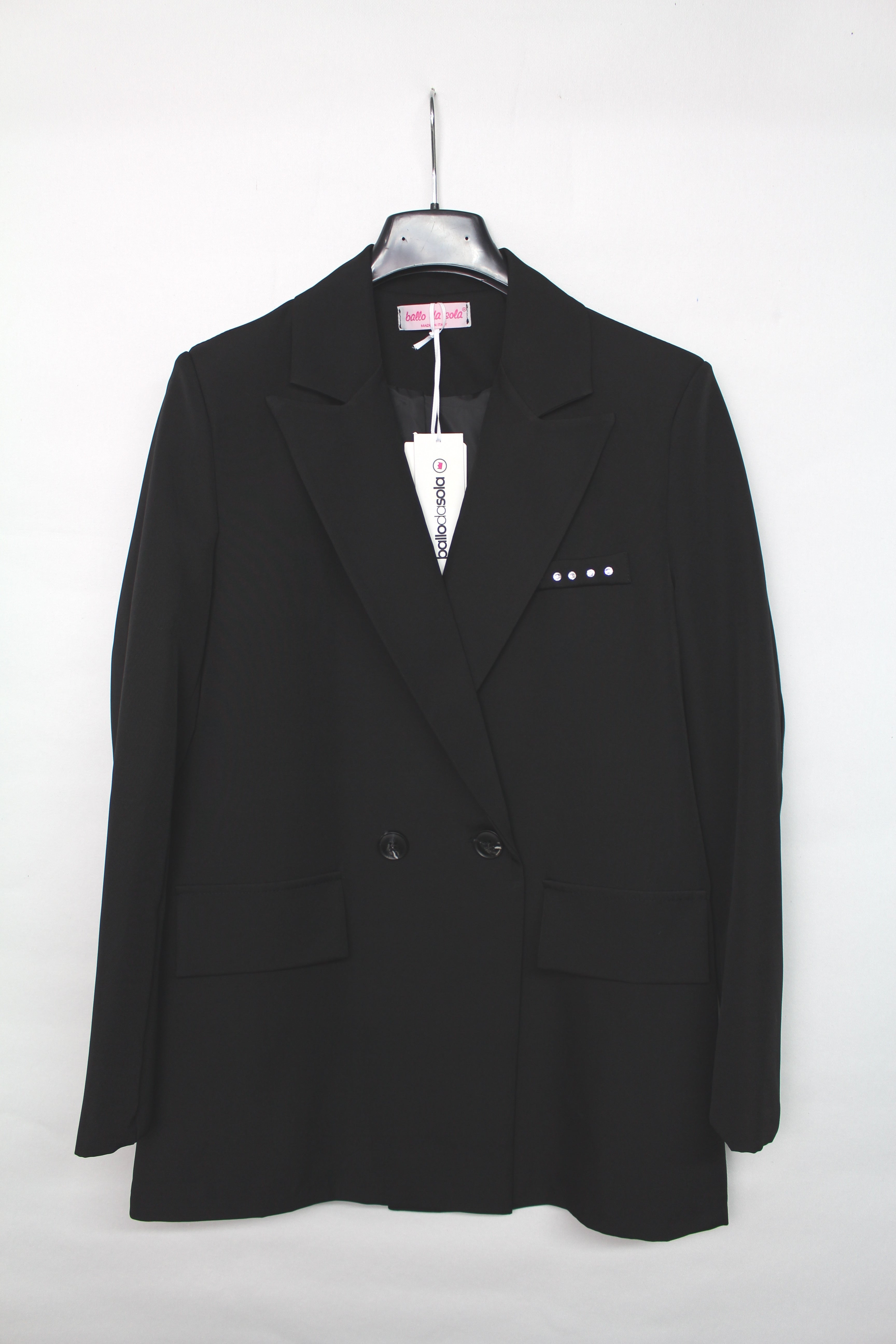 Giacca Elegante Cuore Occhio Sacro Strass