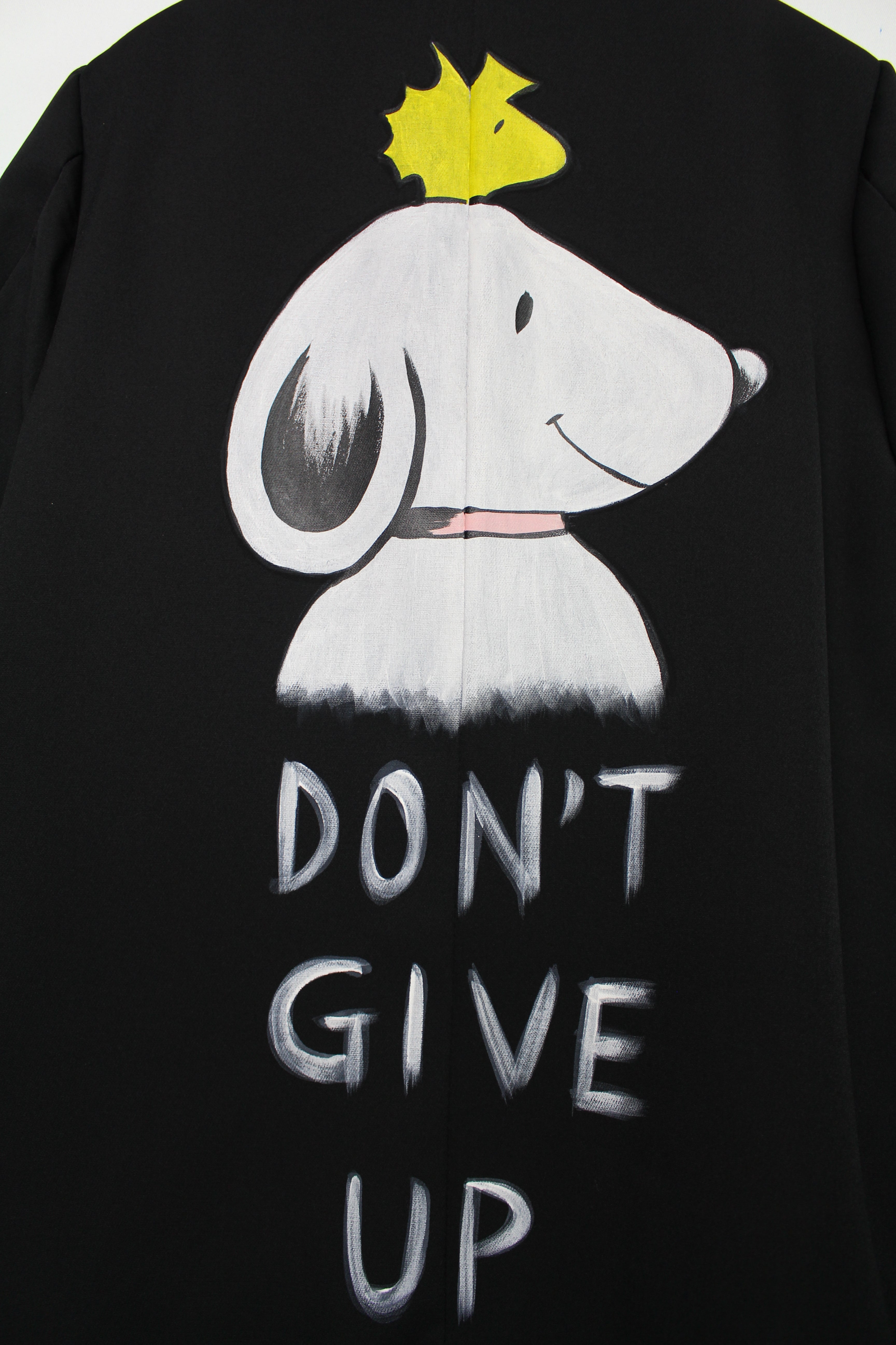 Giacca Elegante dipinta a mano "Don't Give Up"