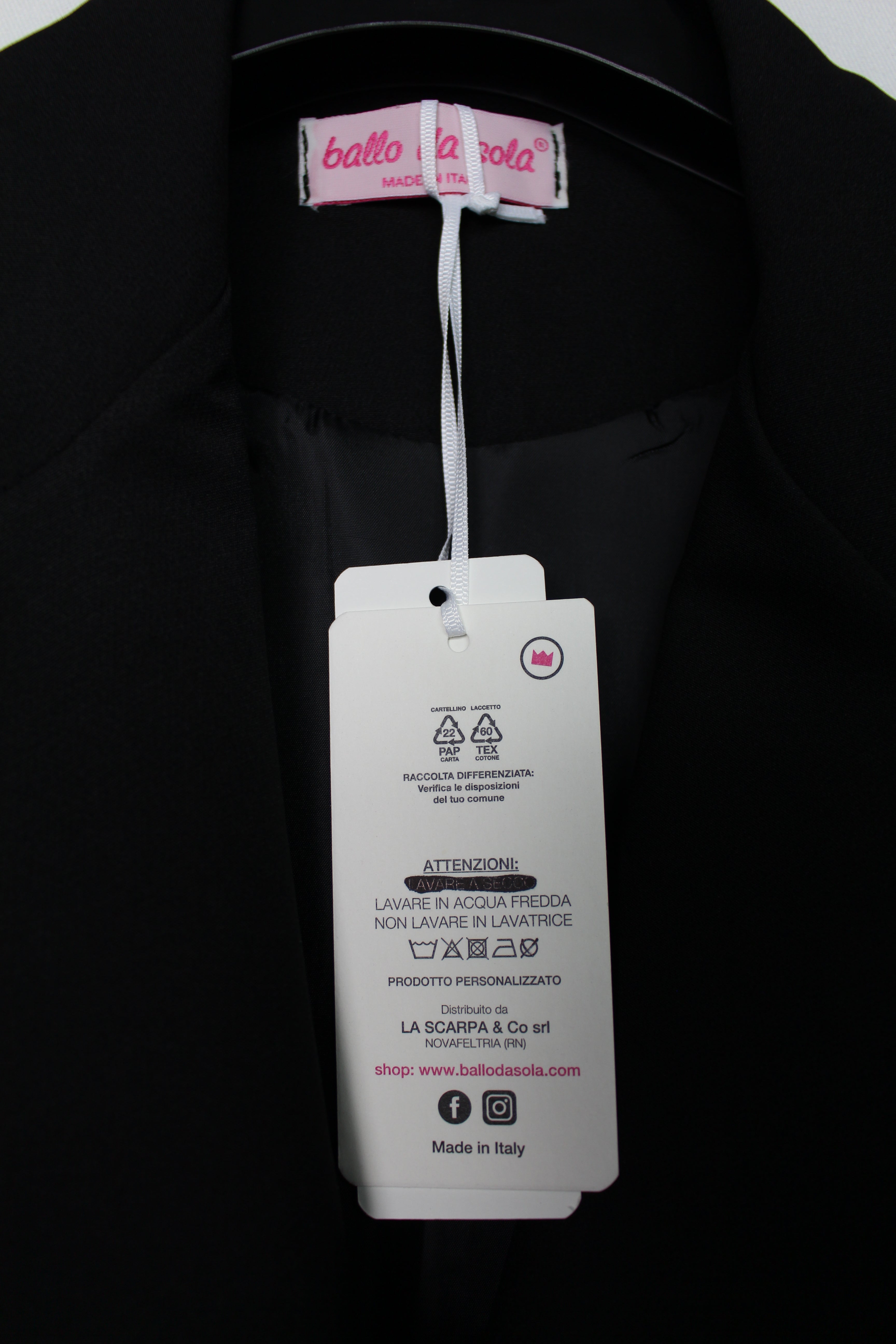 Giacca Elegante dipinta a mano "Don't Give Up"