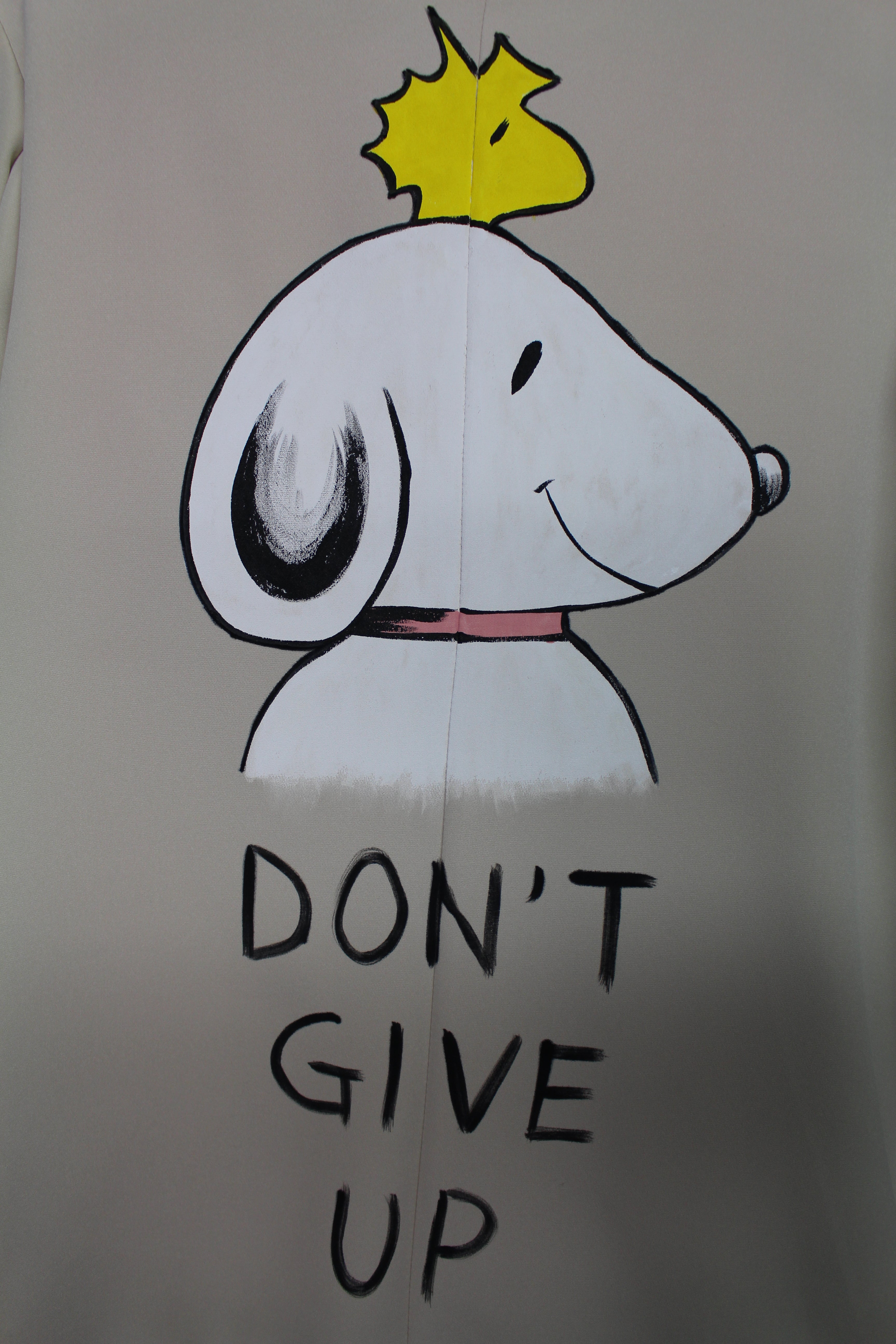 Giacca Elegante dipinta a mano "Don't Give Up"