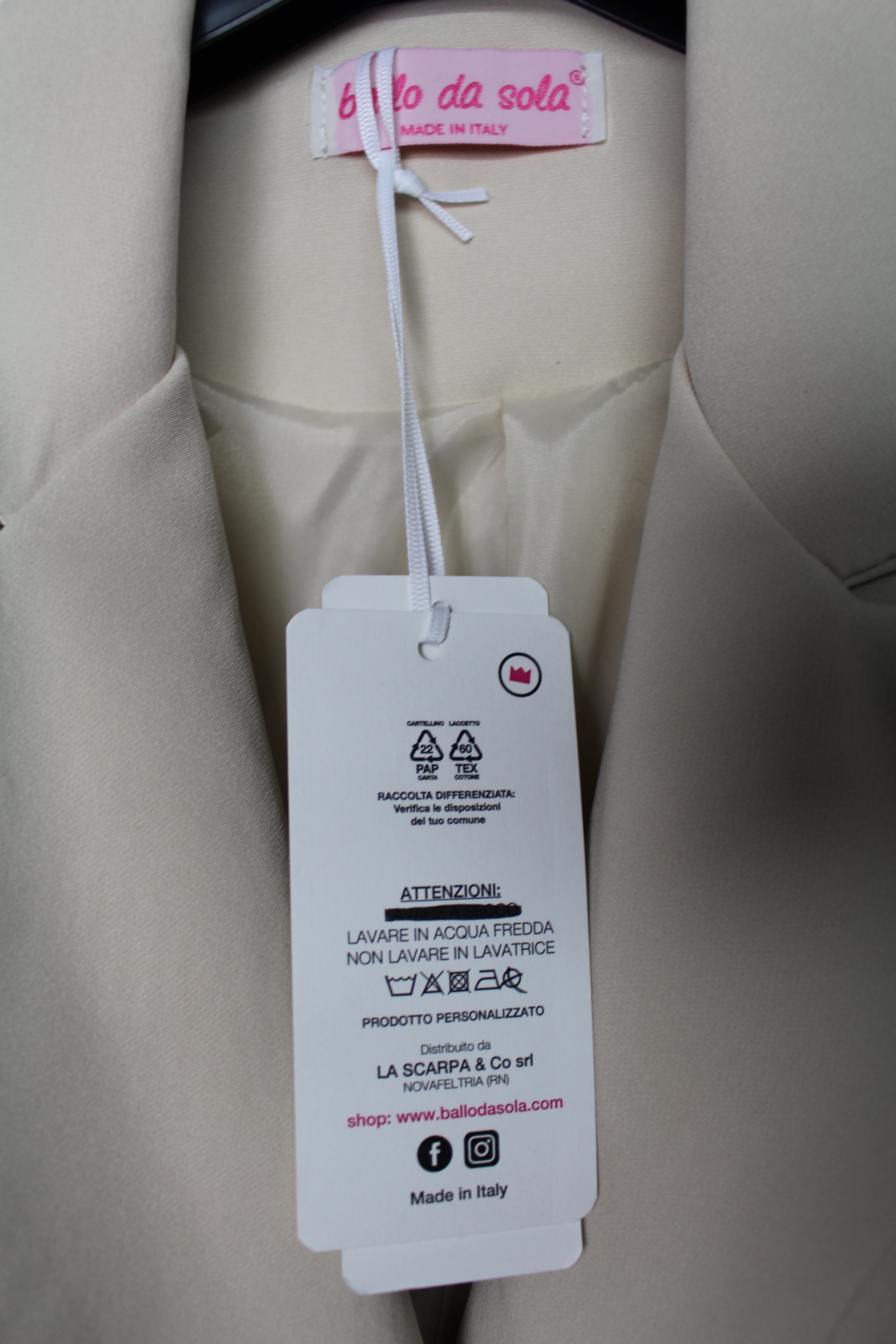 Giacca Elegante dipinta a mano "Don't Give Up"