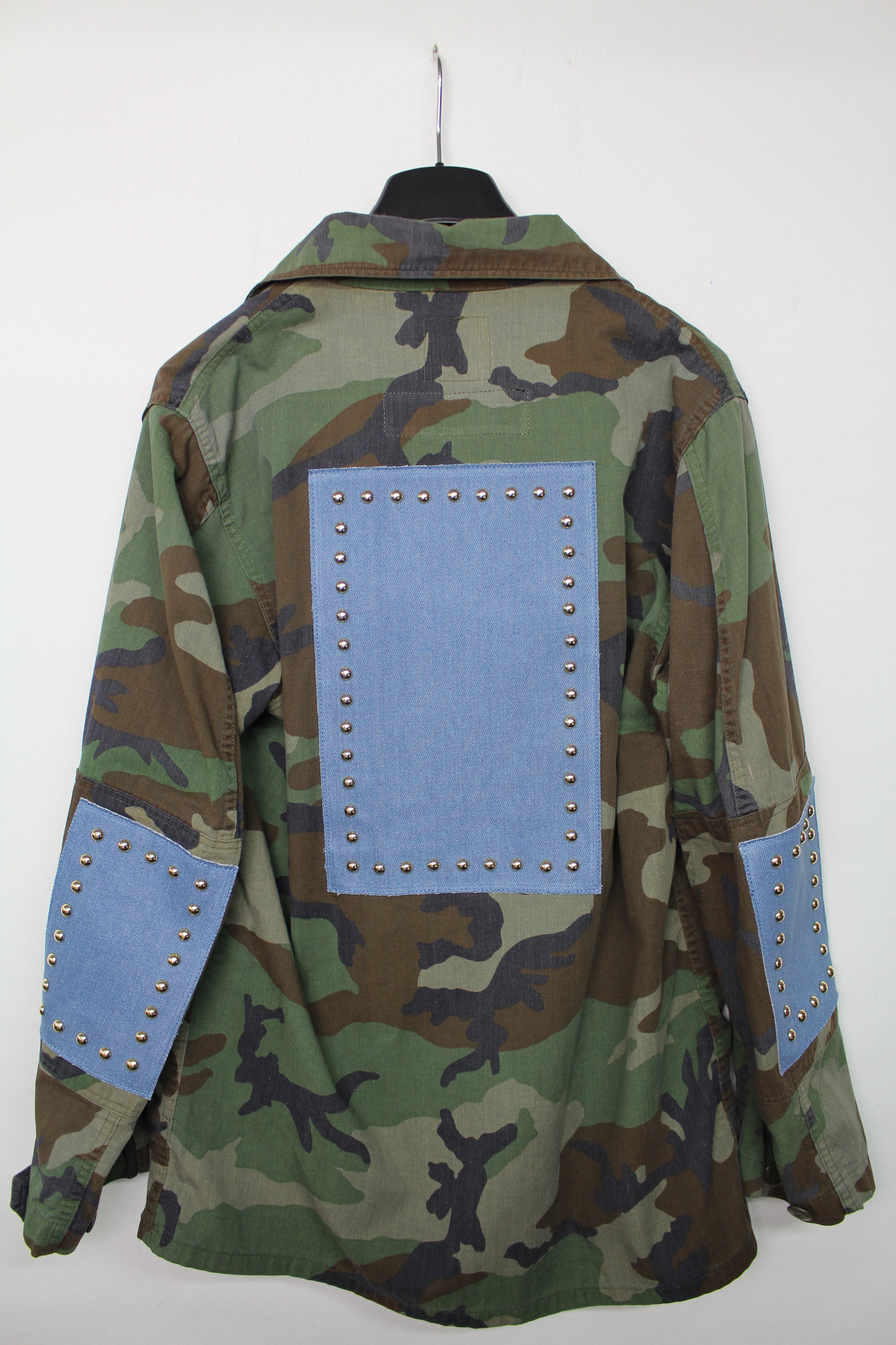 Giacca Mimetica Jeans e Borchie