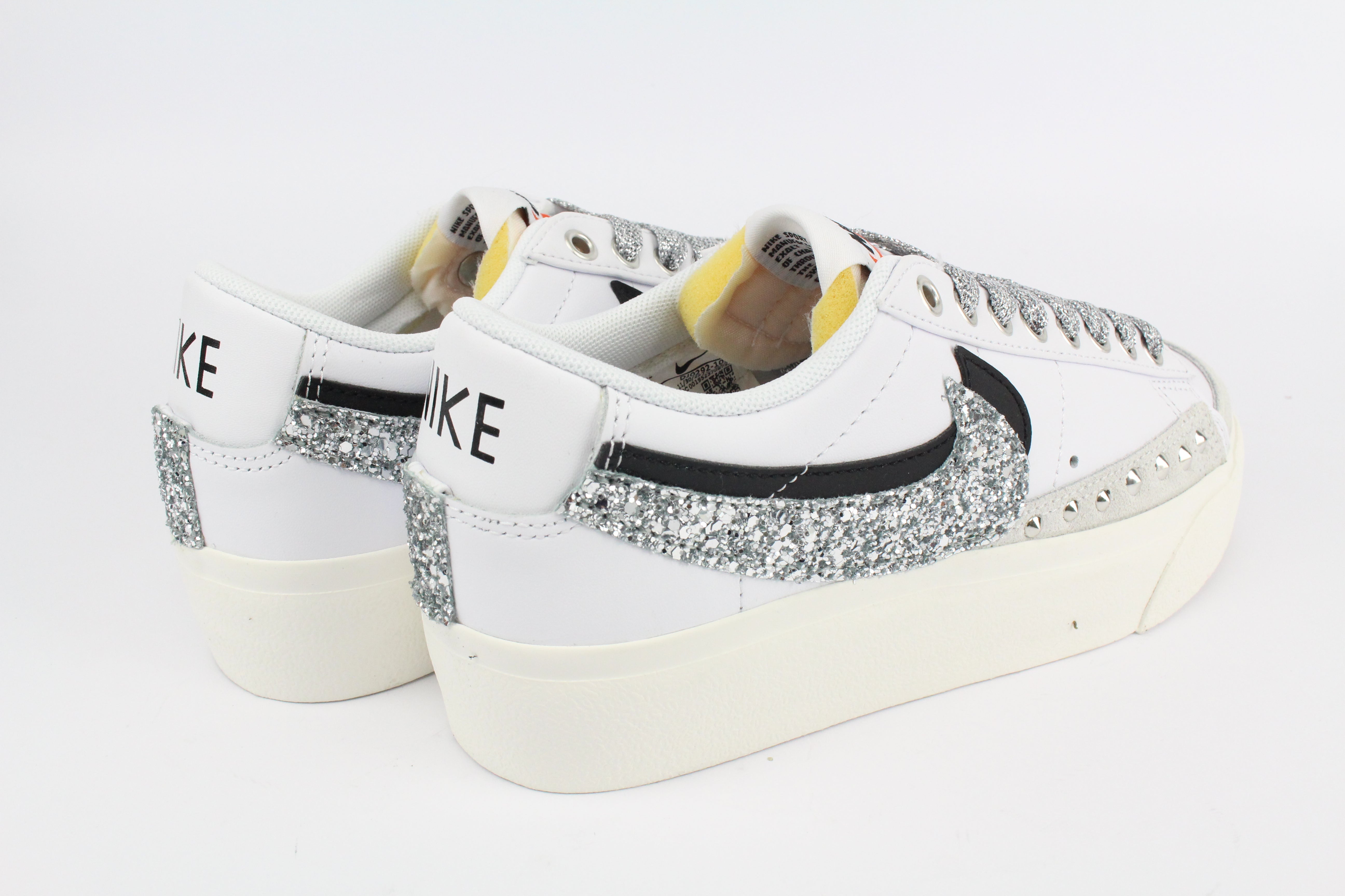 Nike Blazer Platform Doppio Baffo & Borchie Argento