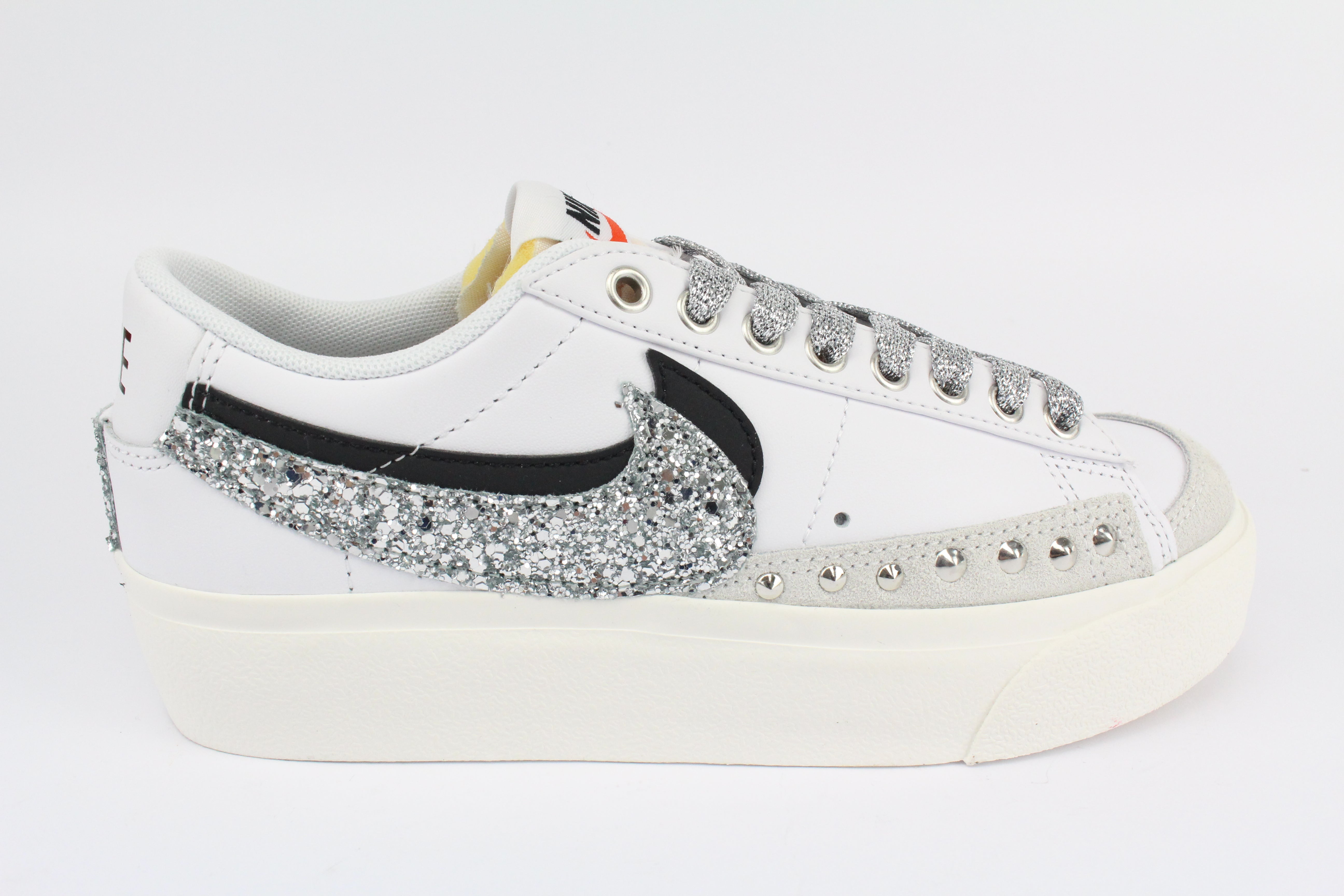 Nike Blazer Platform Doppio Baffo & Borchie Argento