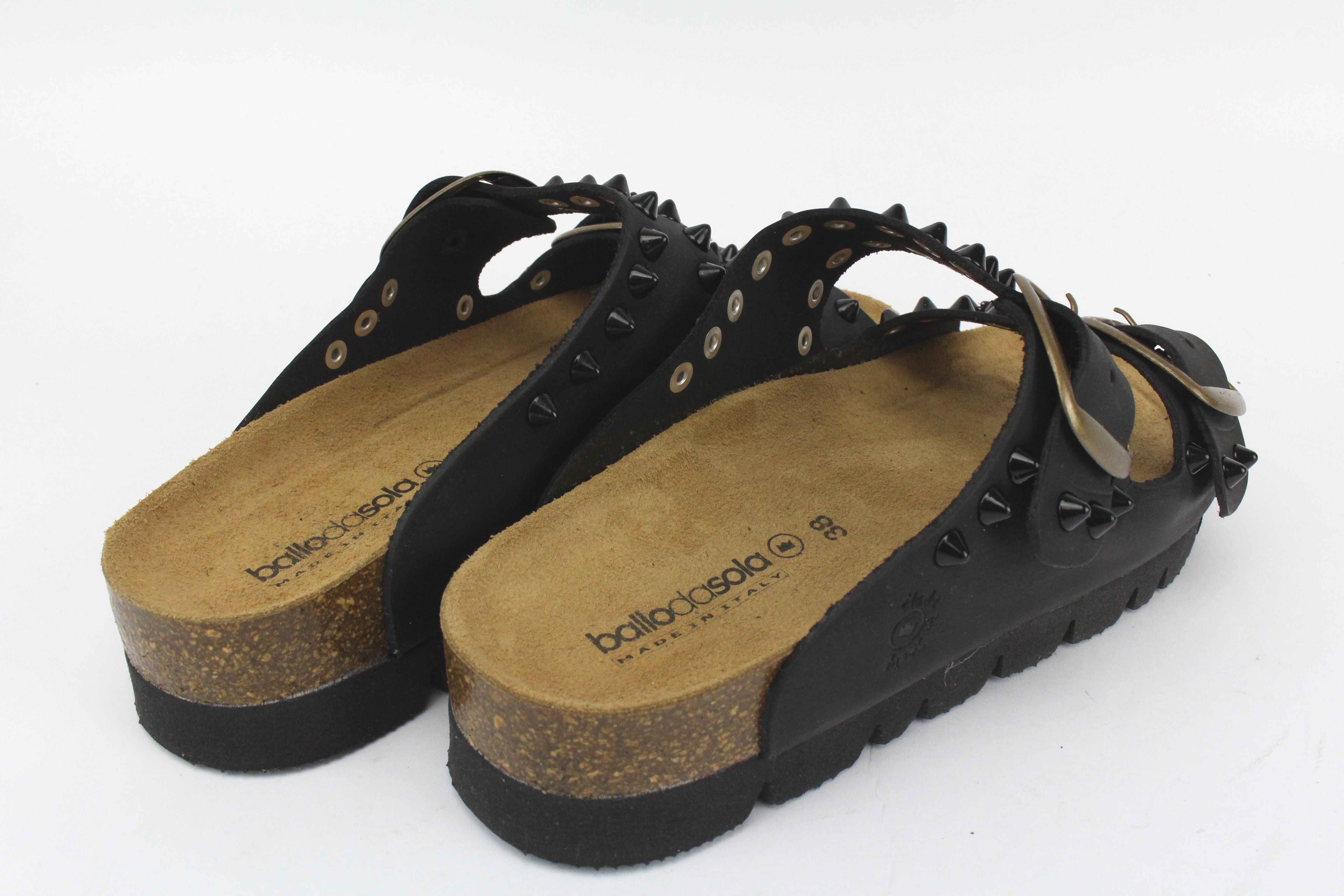 Sandali Platform Black Borchie