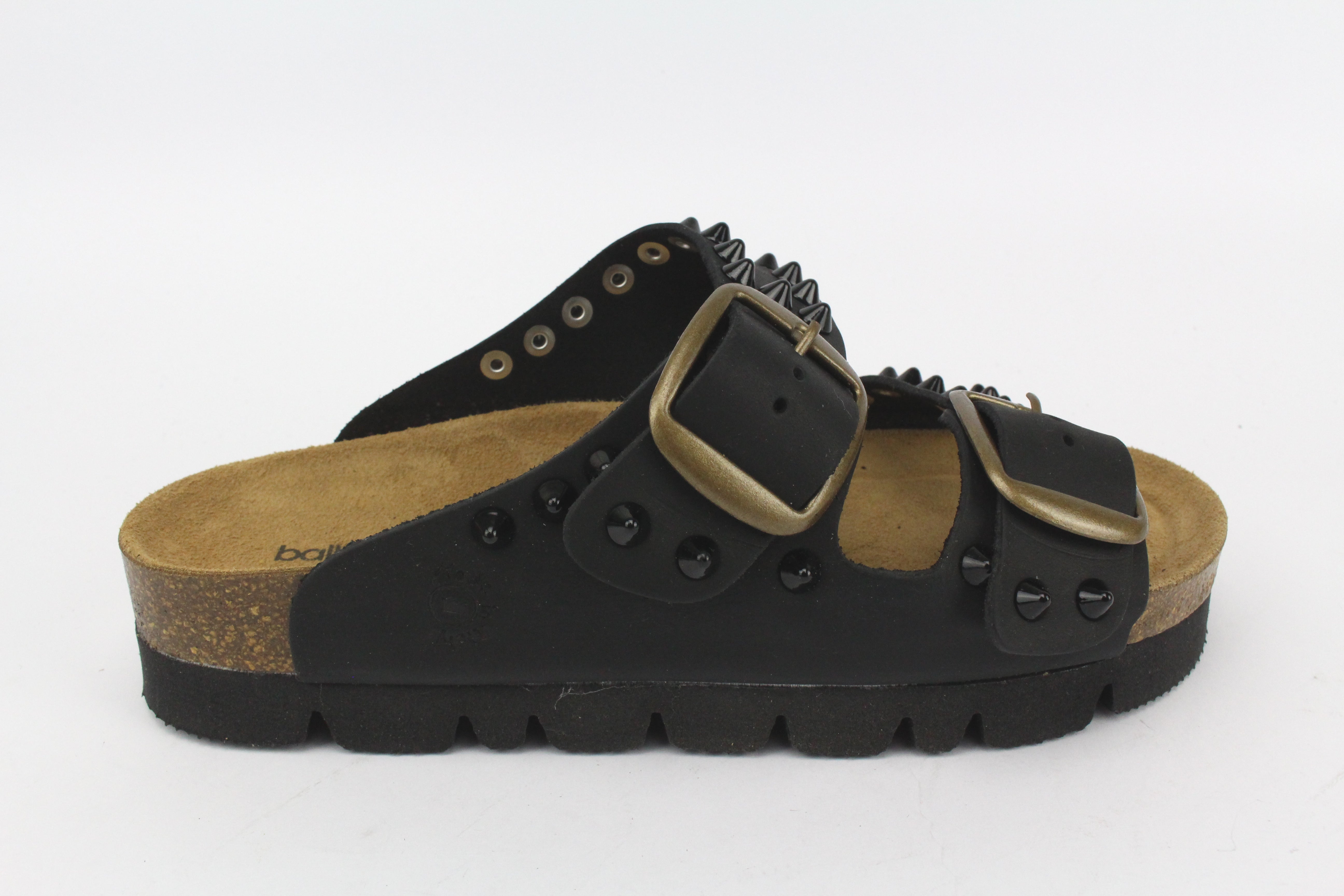 Sandali Platform Black Borchie