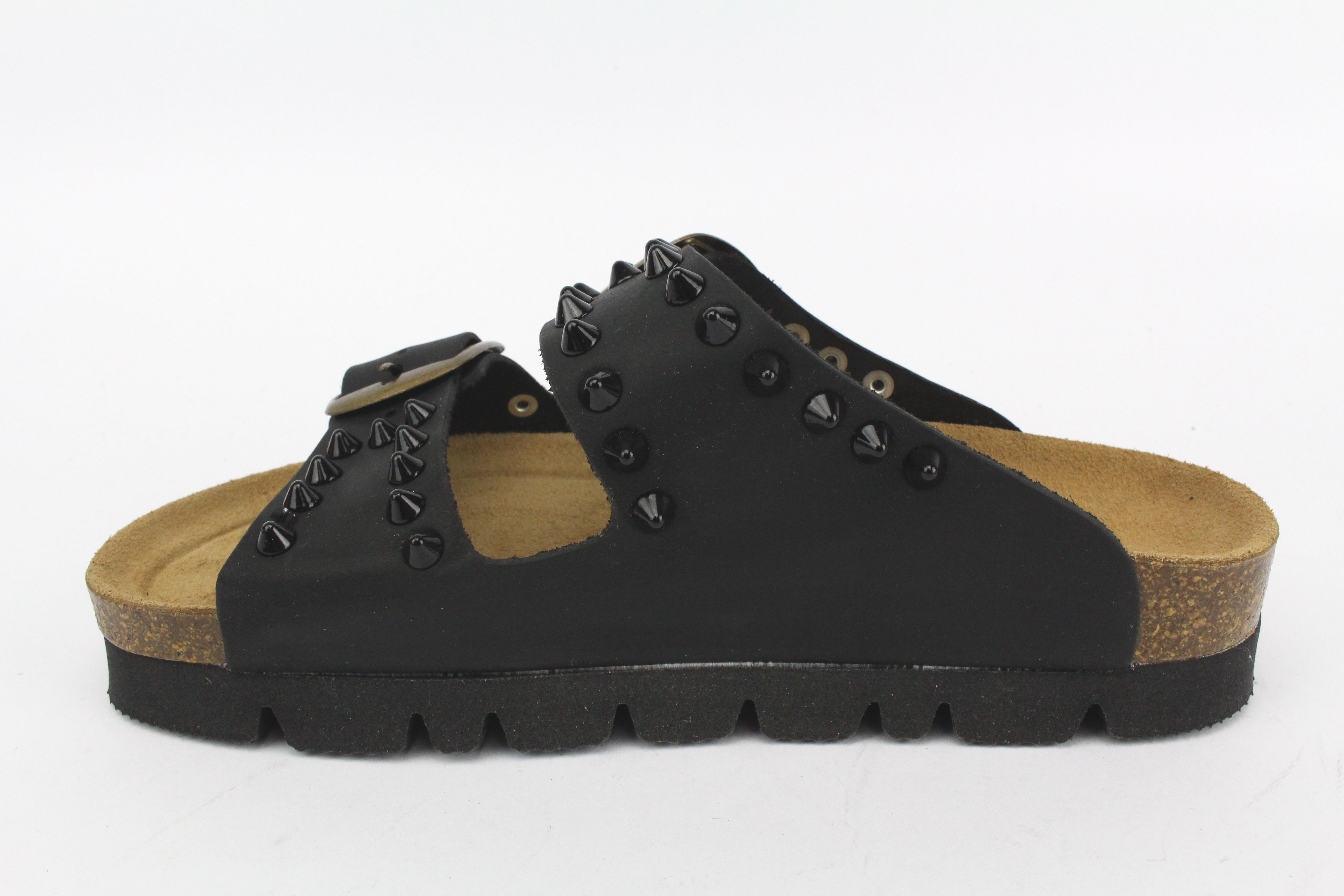 Sandali Platform Black Borchie