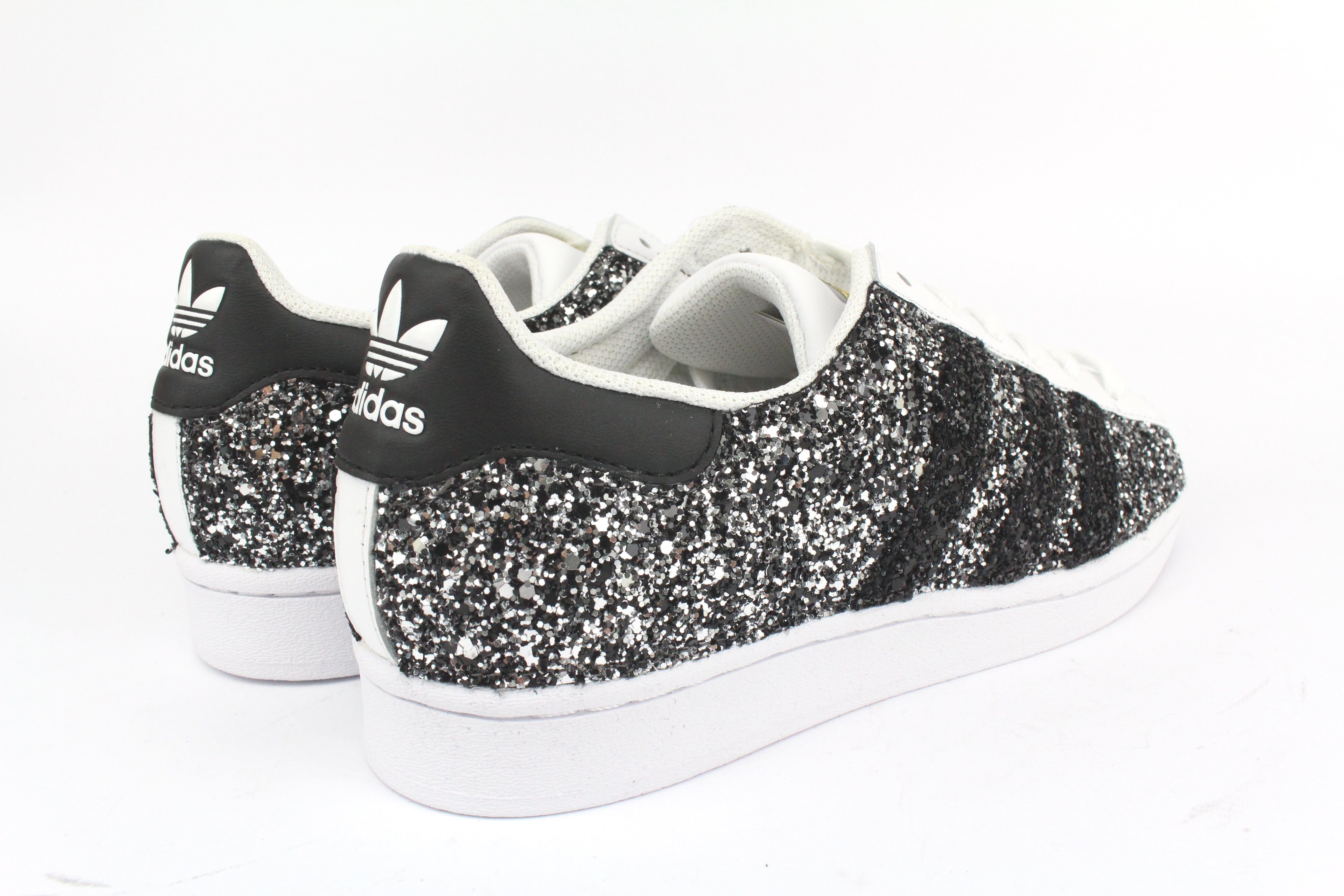 Adidas Superstar Total Black Glitter