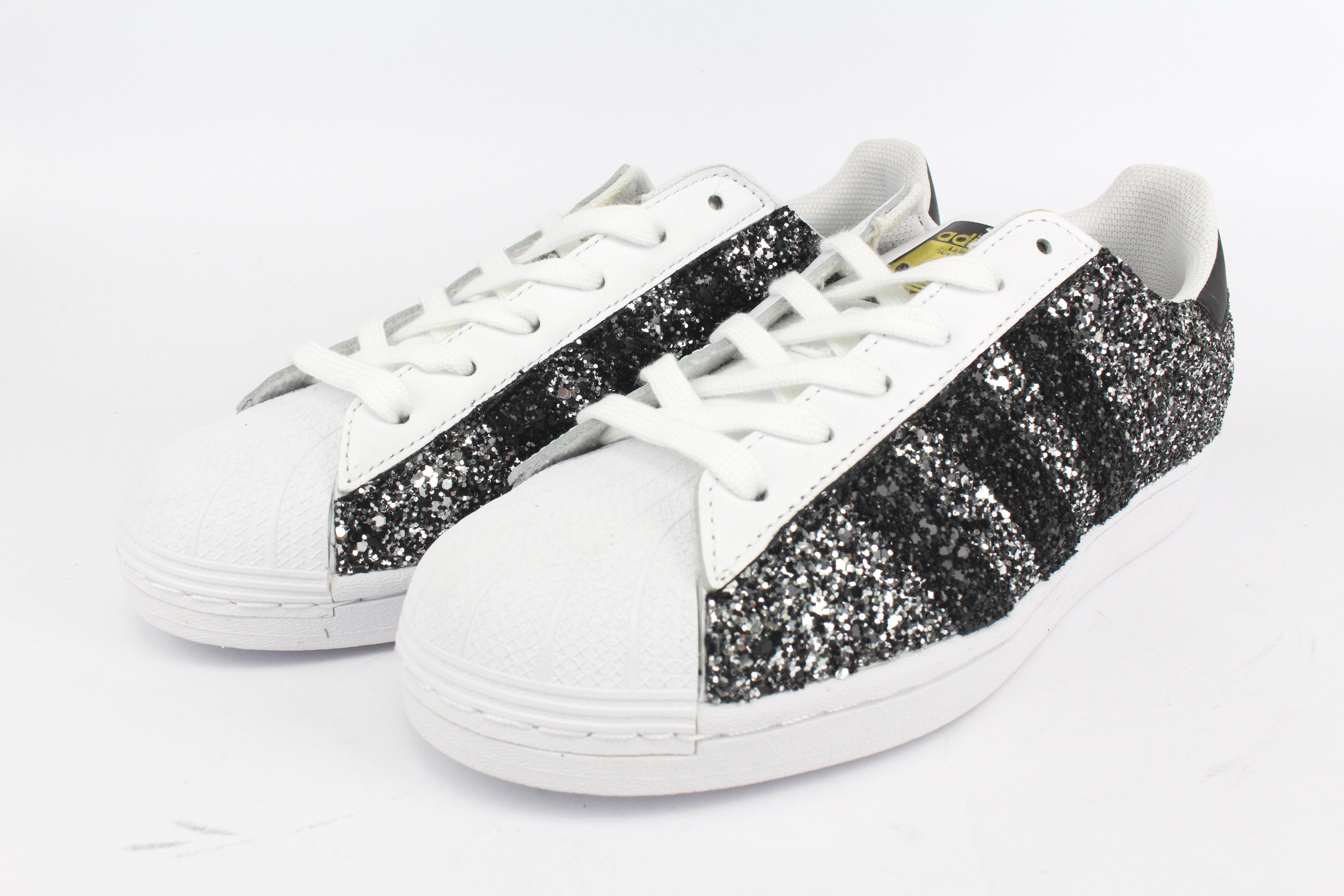 Adidas Superstar Total Black Glitter