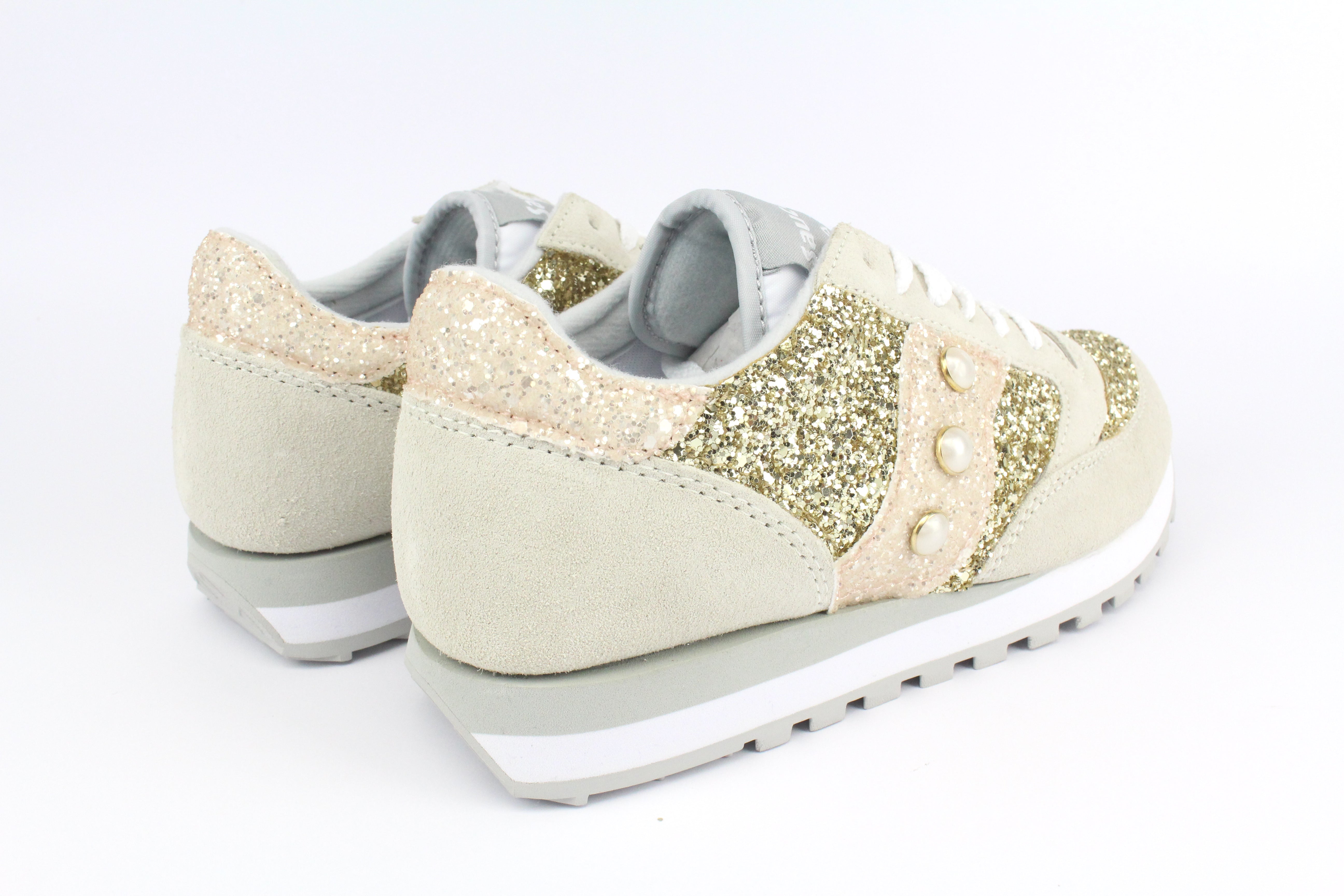 Saucony Jazz White Total Glitter