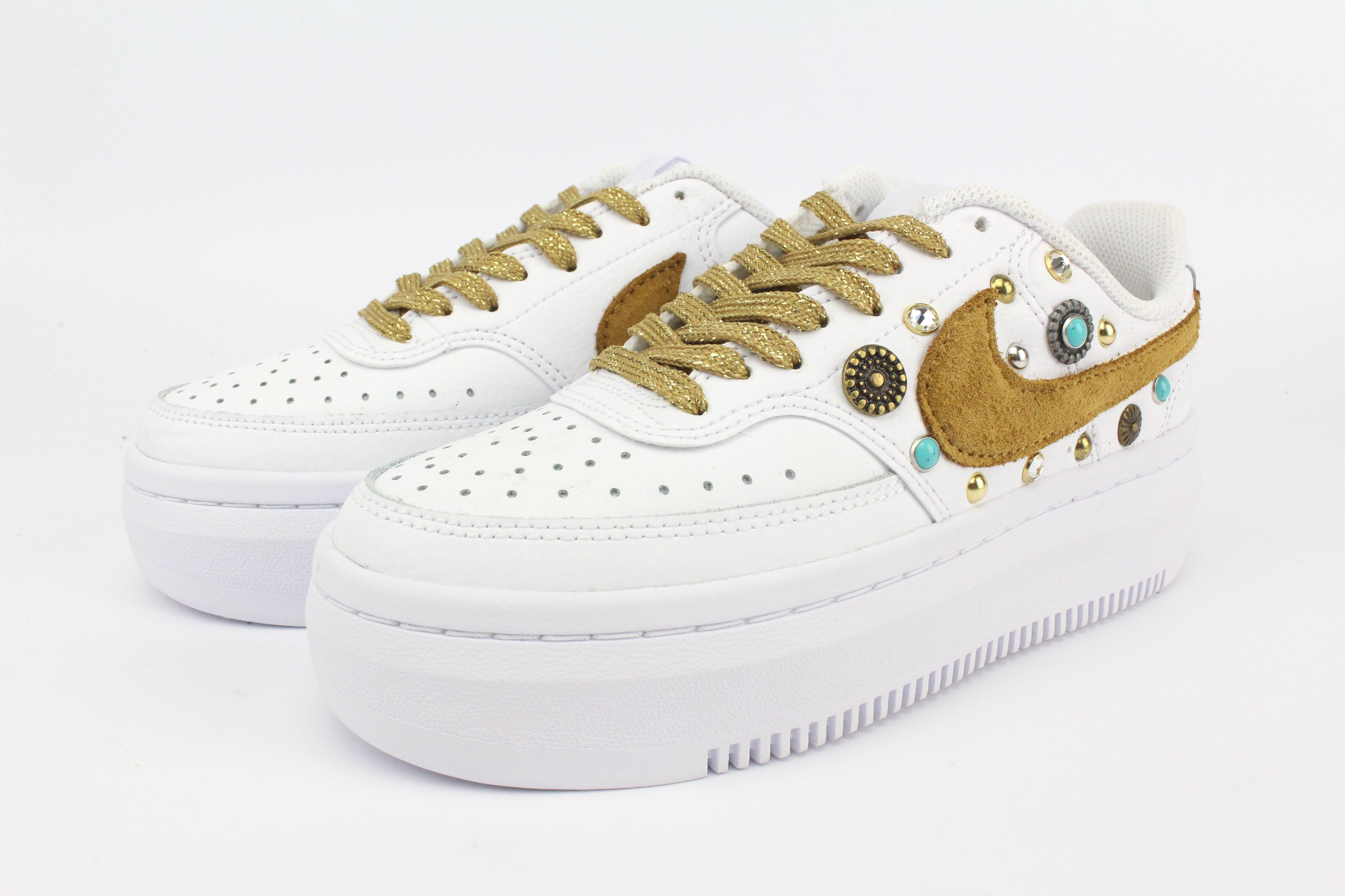 Nike Court Vision Low Platform Country & Borchie