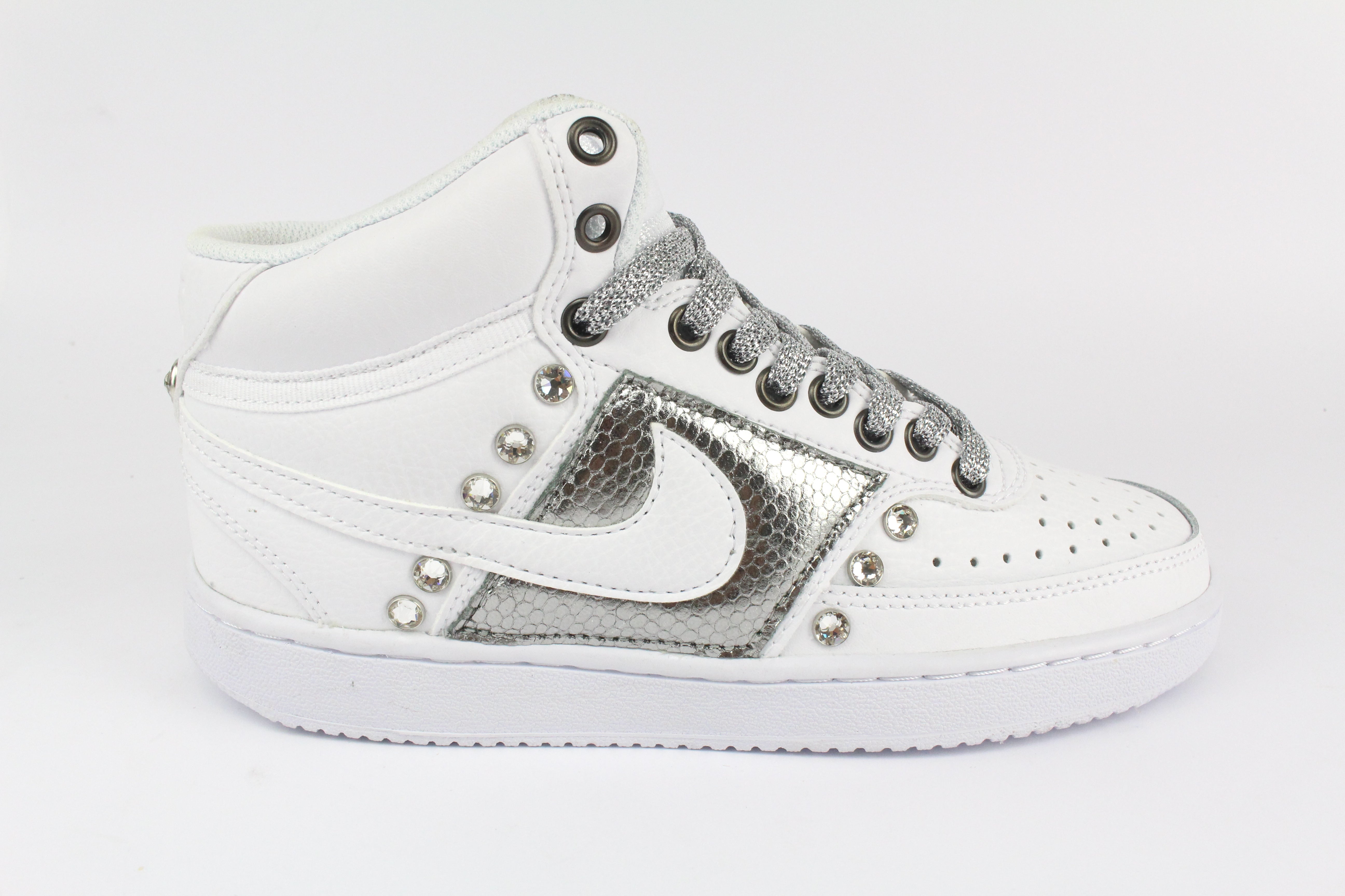 Nike Court Vision MID Pitone Antracite & Strass