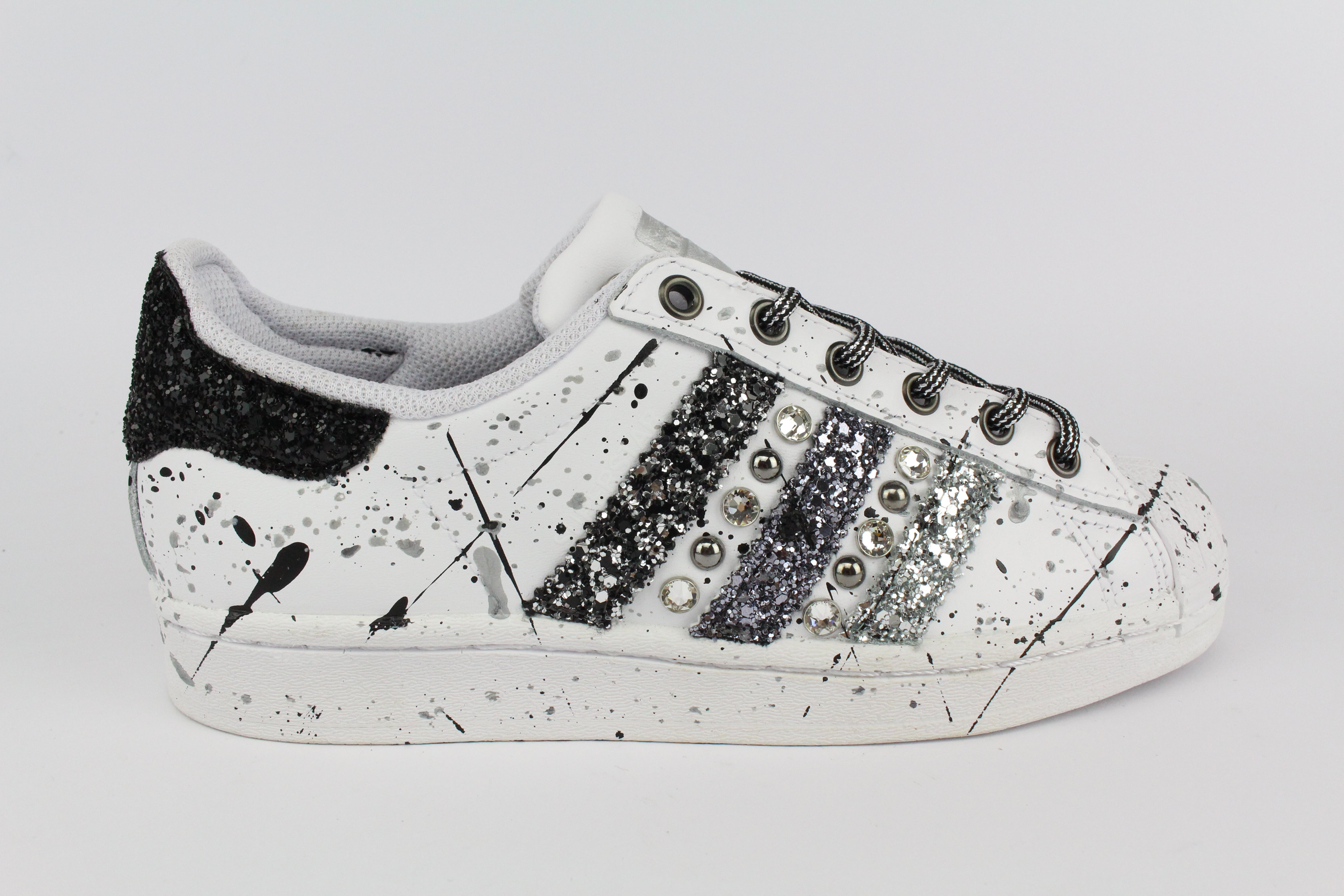 Adidas Superstar Glitter Borchie Strass & Vernice