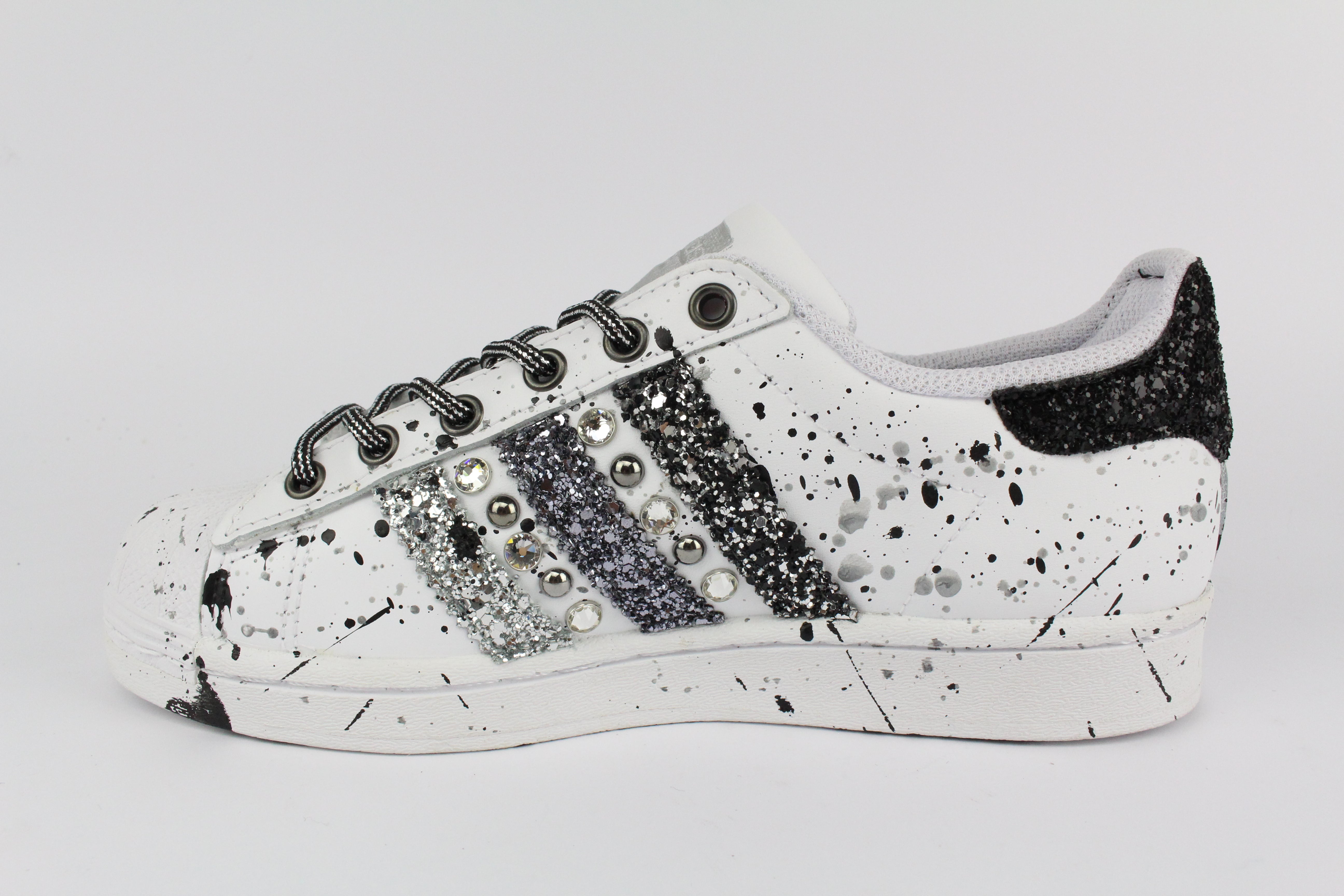 Adidas Superstar Glitter Borchie Strass & Vernice
