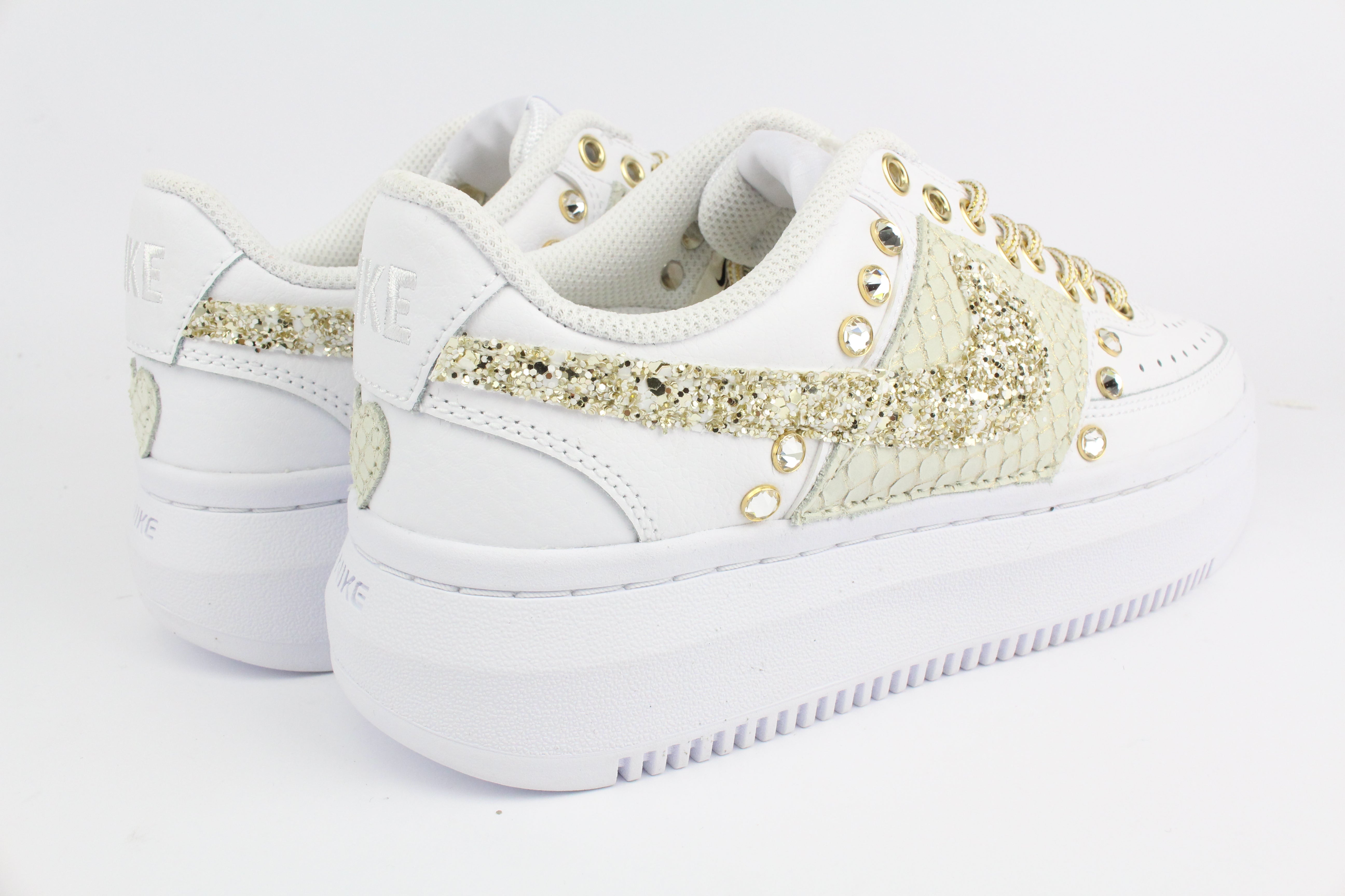 Nike Court Vision Low Platform Pitone & Strass