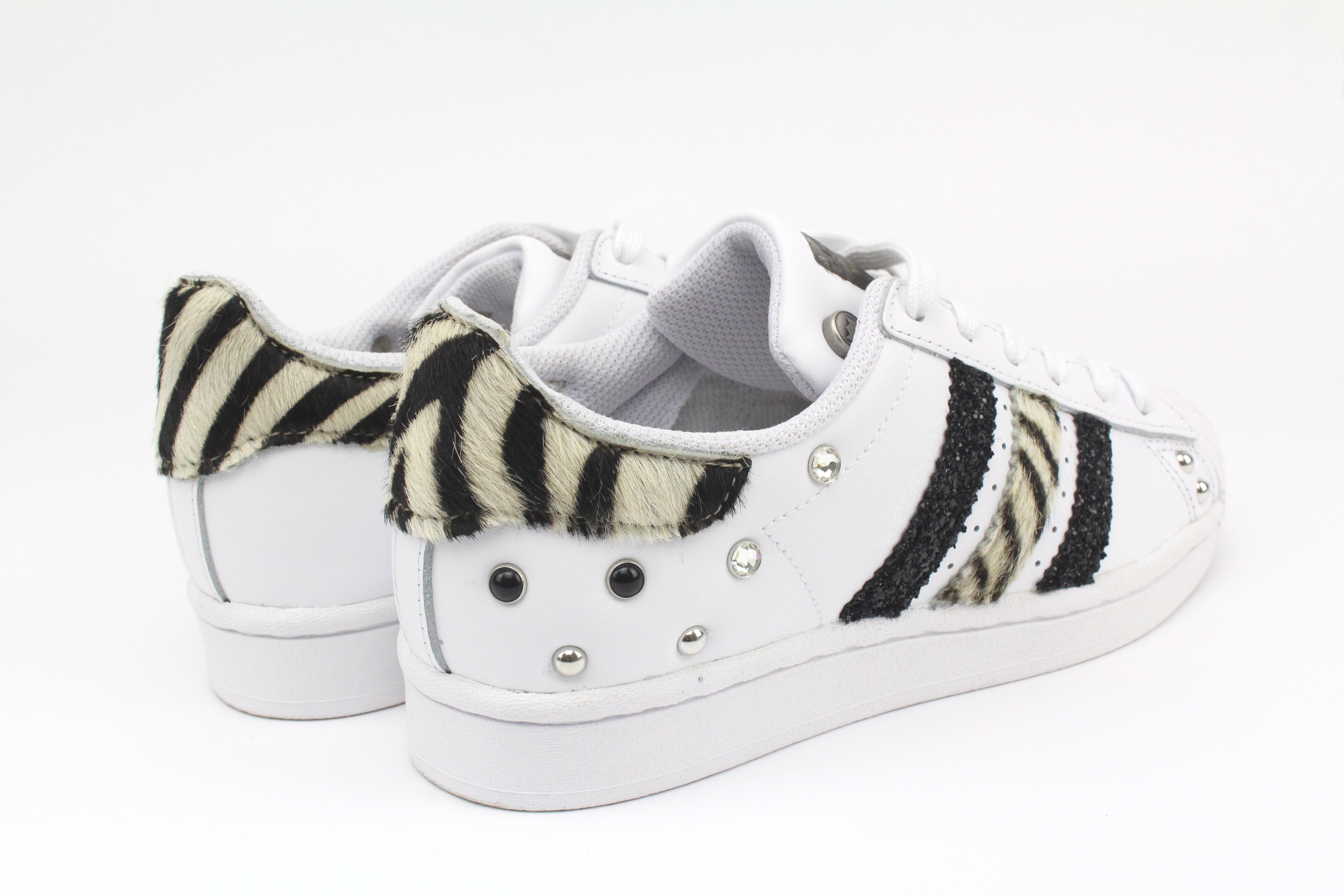 Adidas Superstar Zebrate Glitter Borchie & Perle