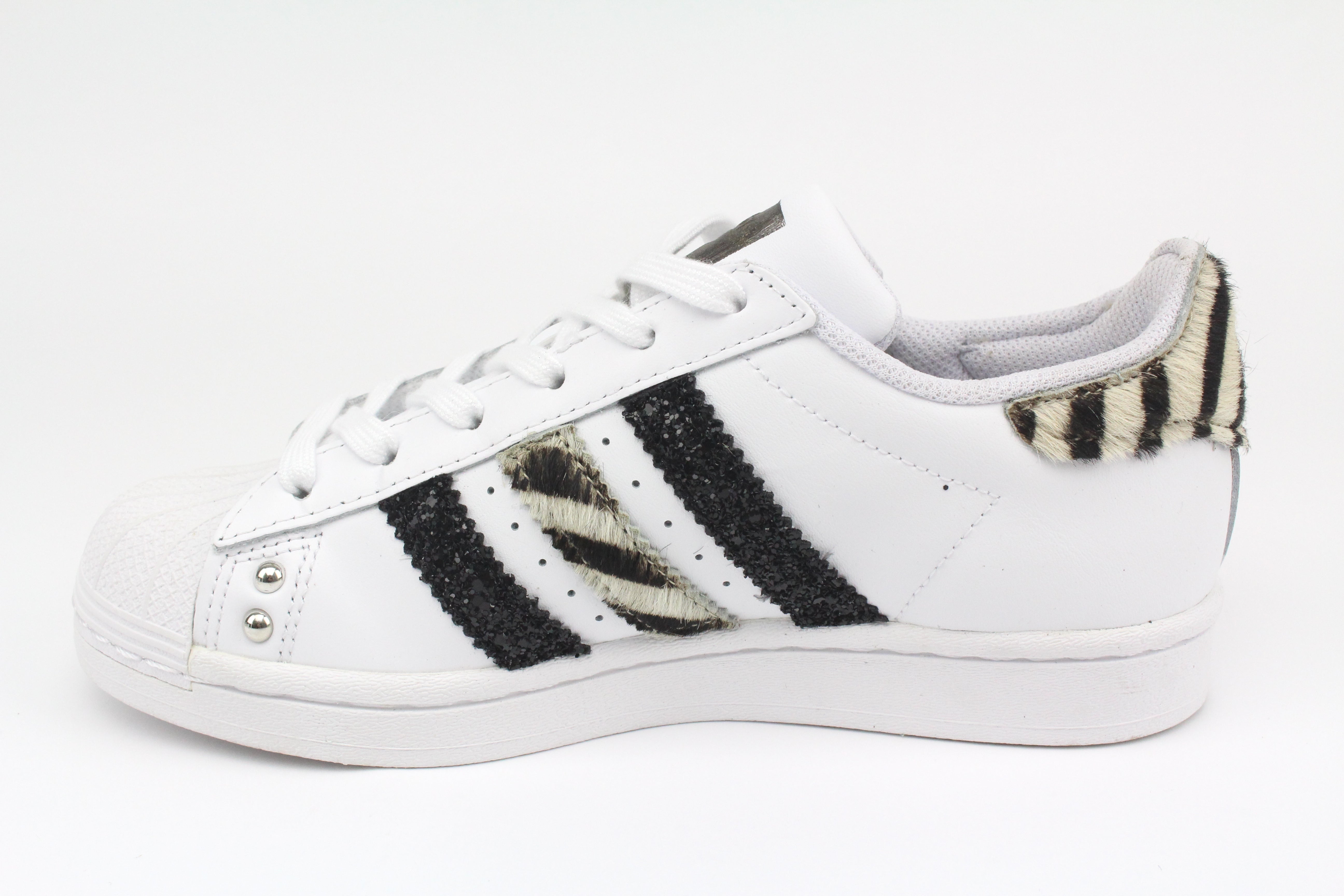 Adidas Superstar Zebrate Glitter Borchie & Perle