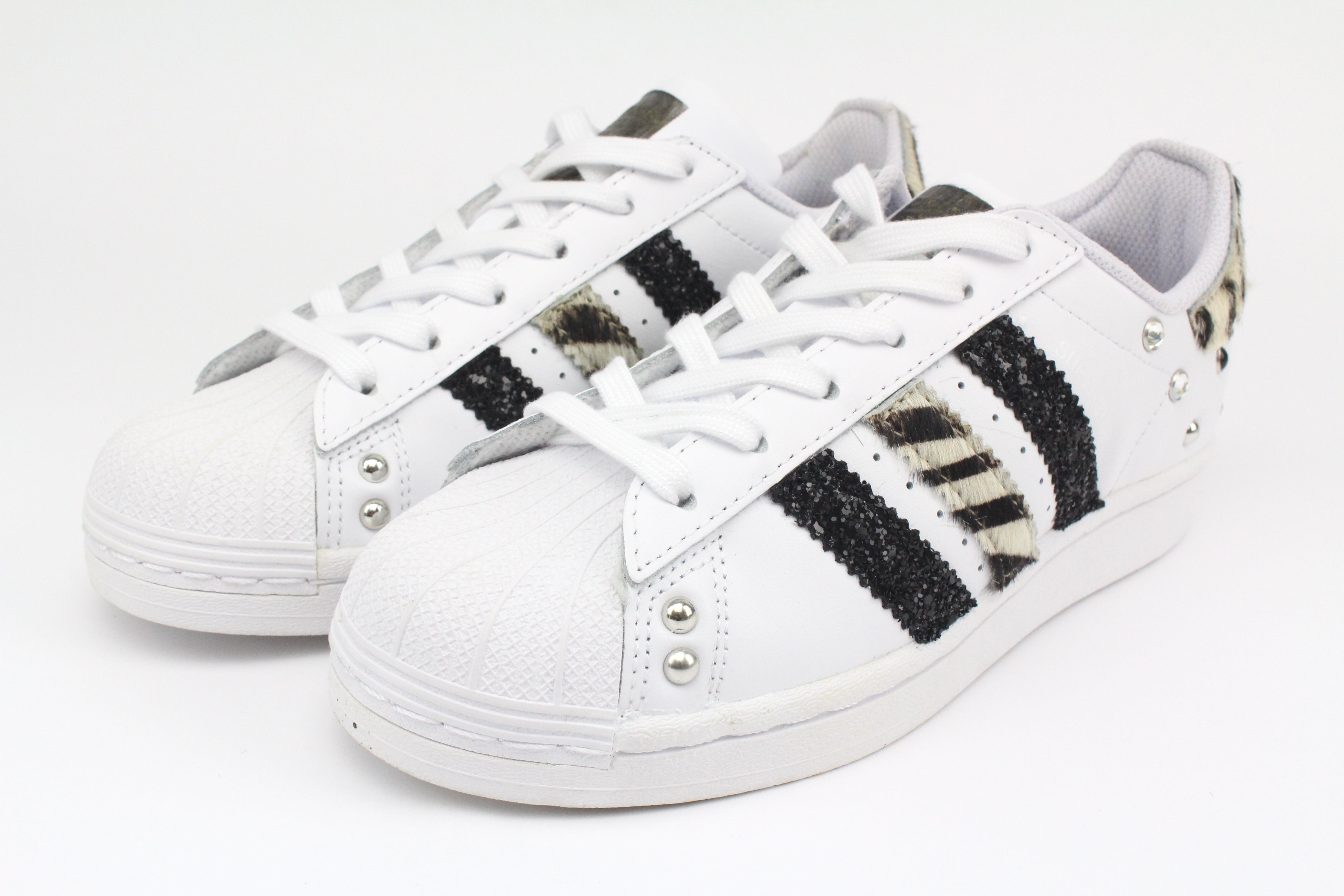 Adidas Superstar Zebrate Glitter Borchie & Perle
