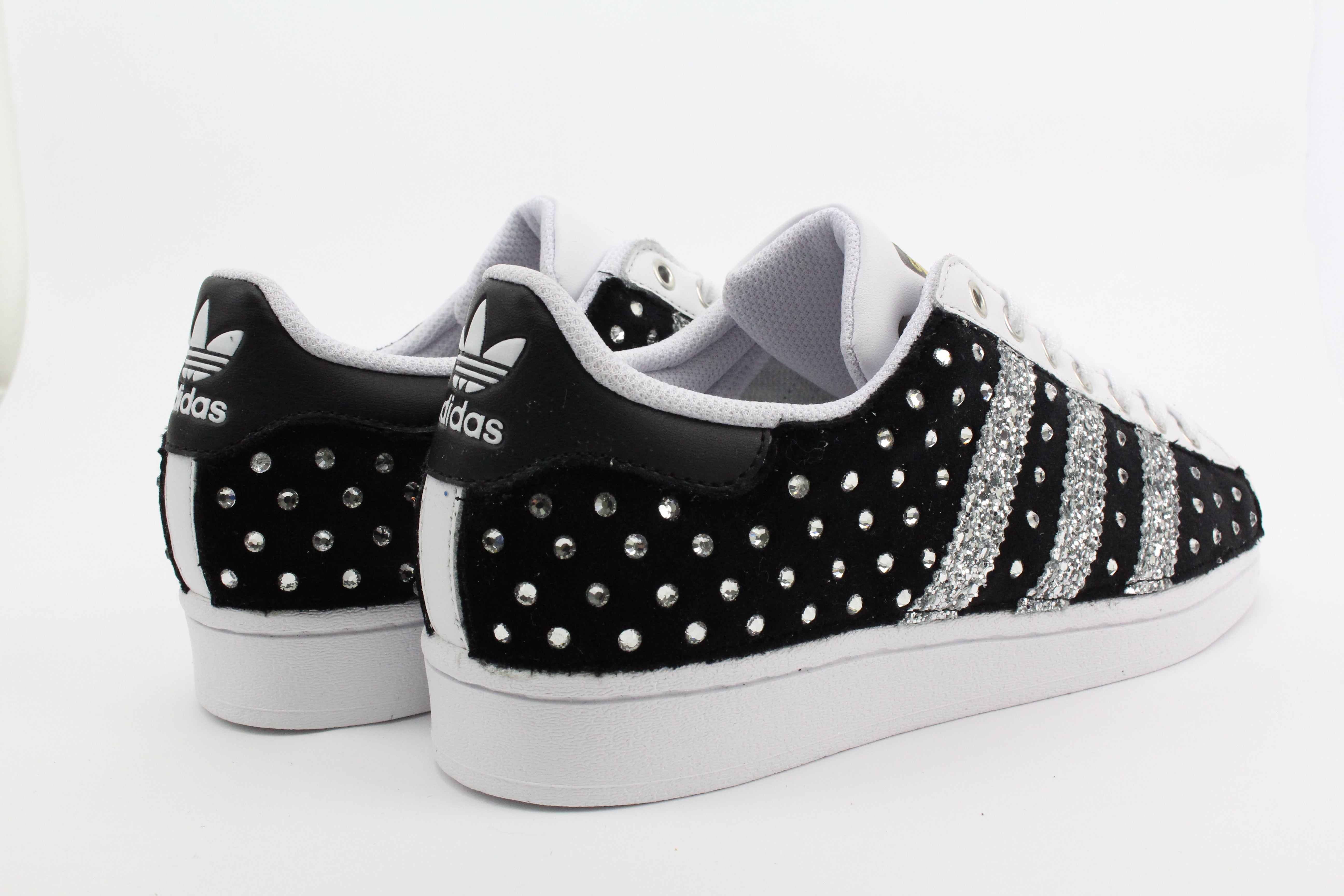 Adidas Superstar Black Camoscio & Strass Termo