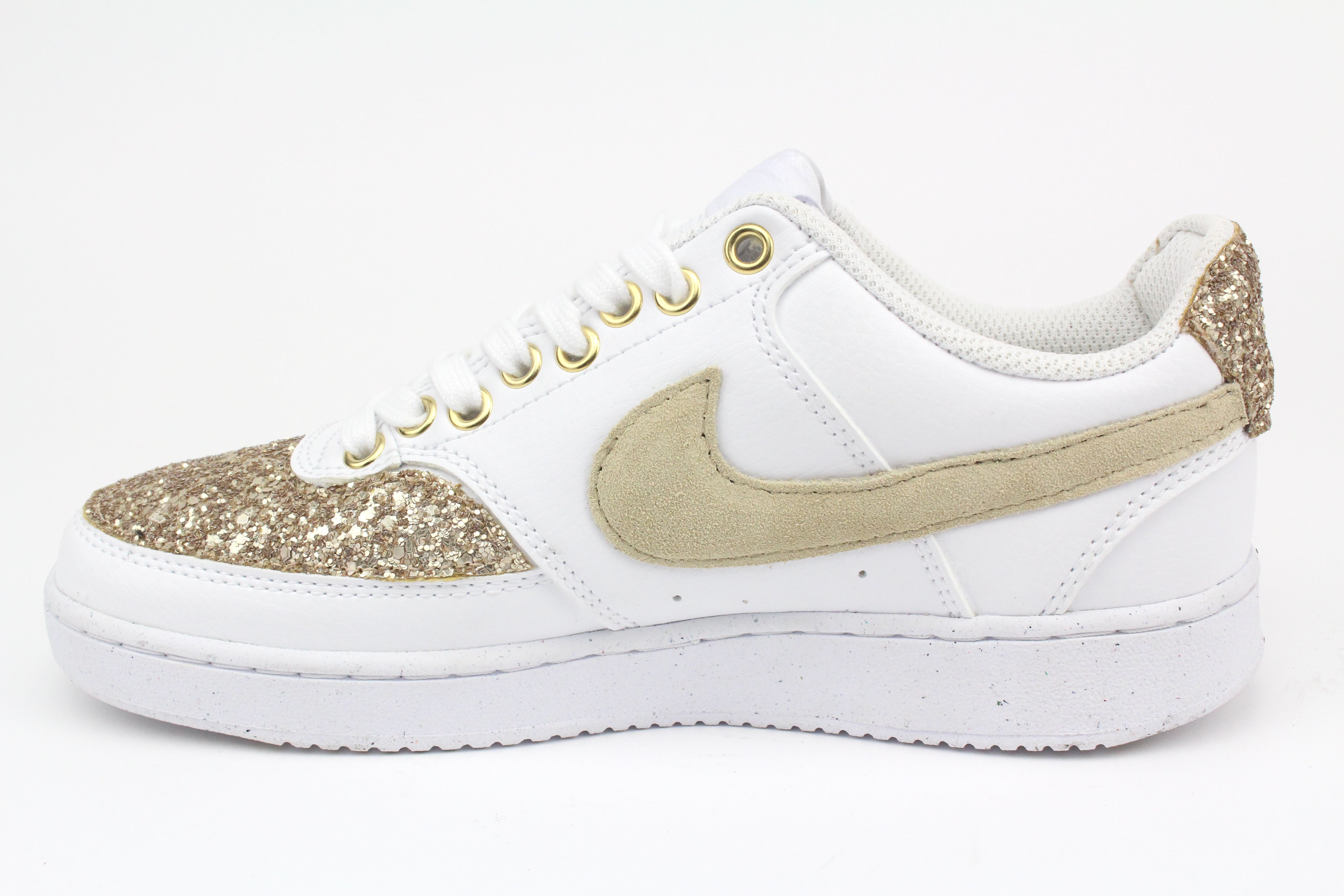 Nike Court Vision Low Rosa Antico Glitter & Strass