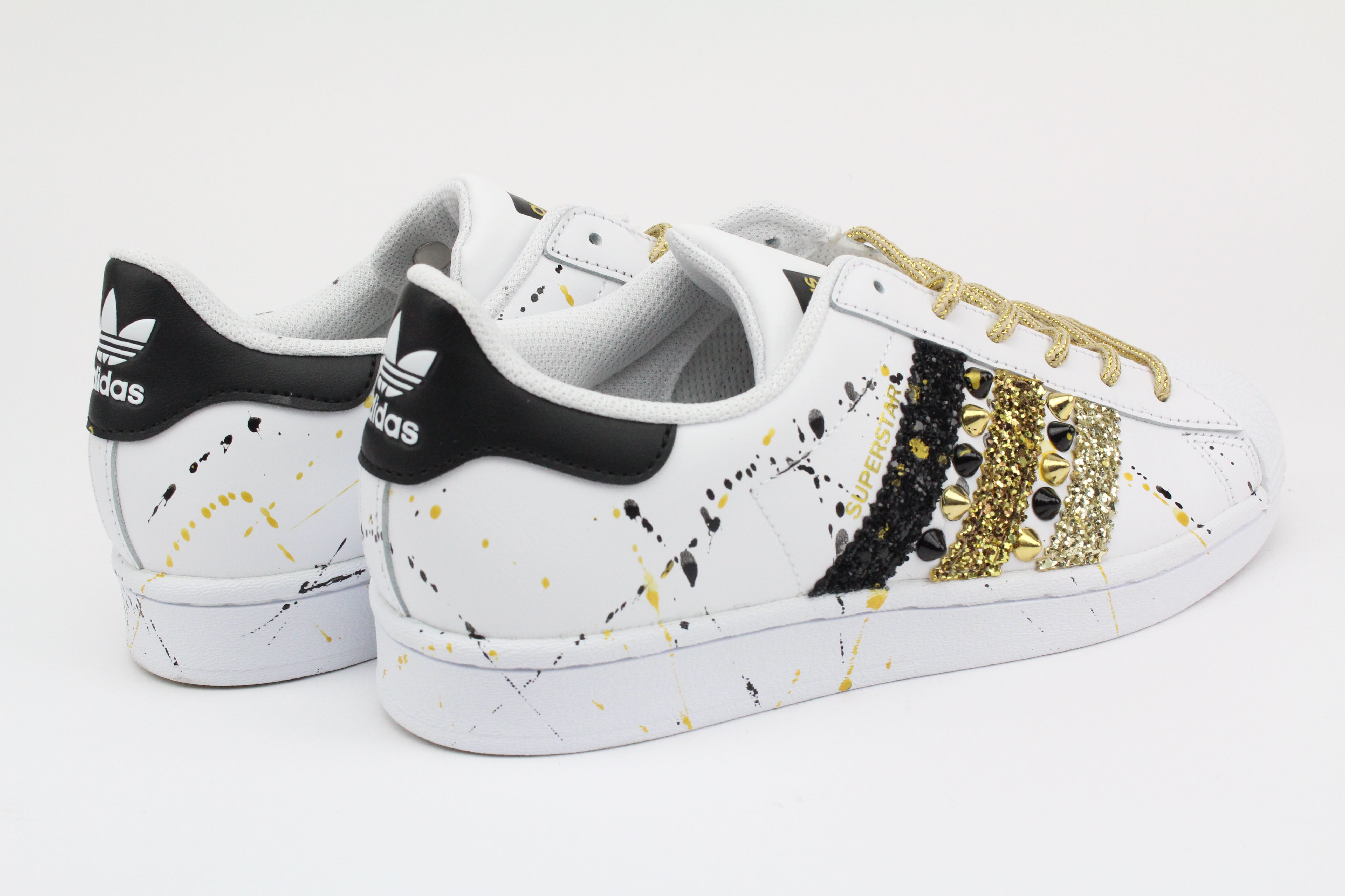 Adidas Superstar Glitter Borchie & Vernice Oro