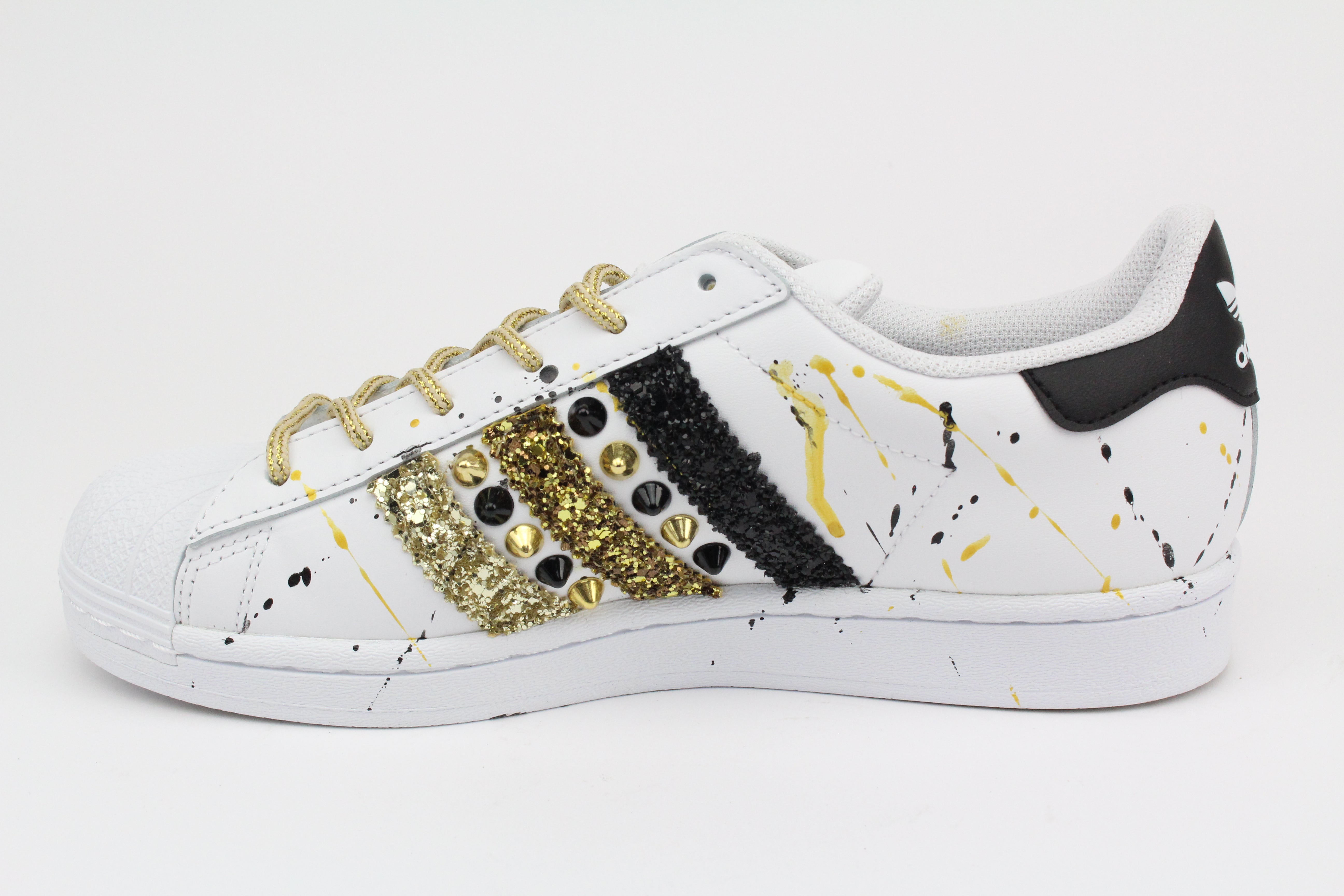 Adidas Superstar Glitter Borchie & Vernice Oro