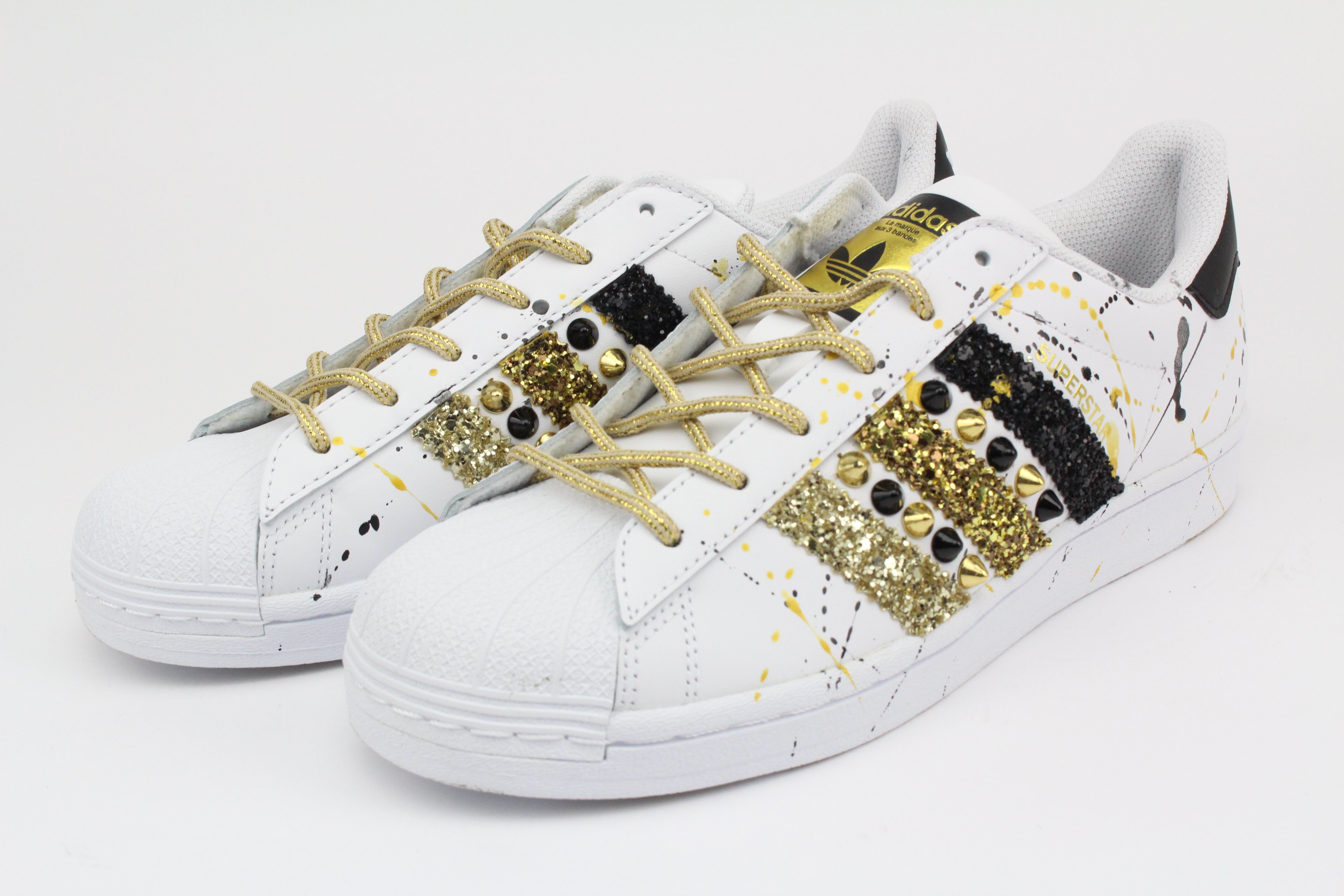 Adidas Superstar Glitter Borchie & Vernice Oro