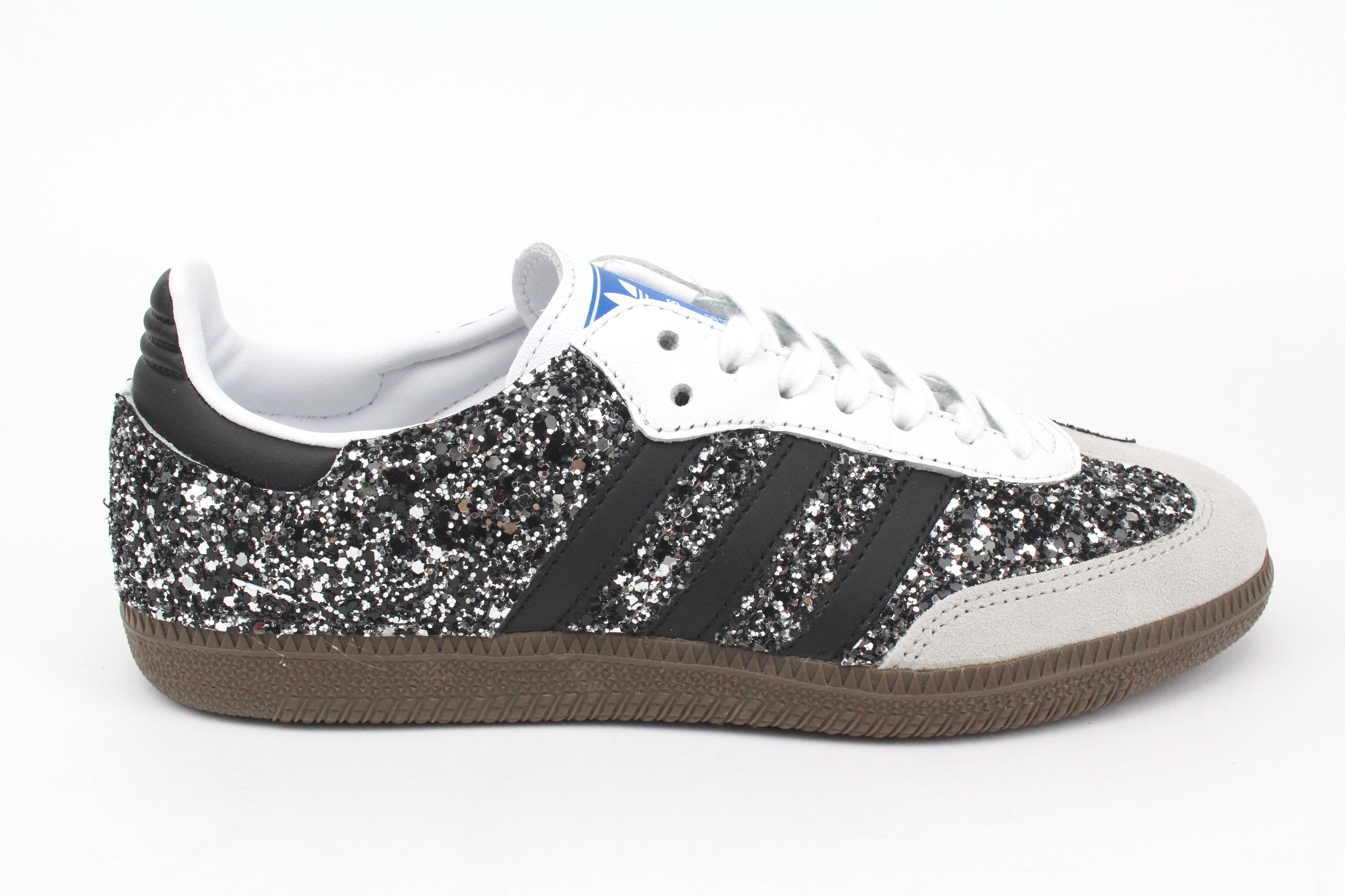 Adidas Original SAMBA Total Glitter Black Silver