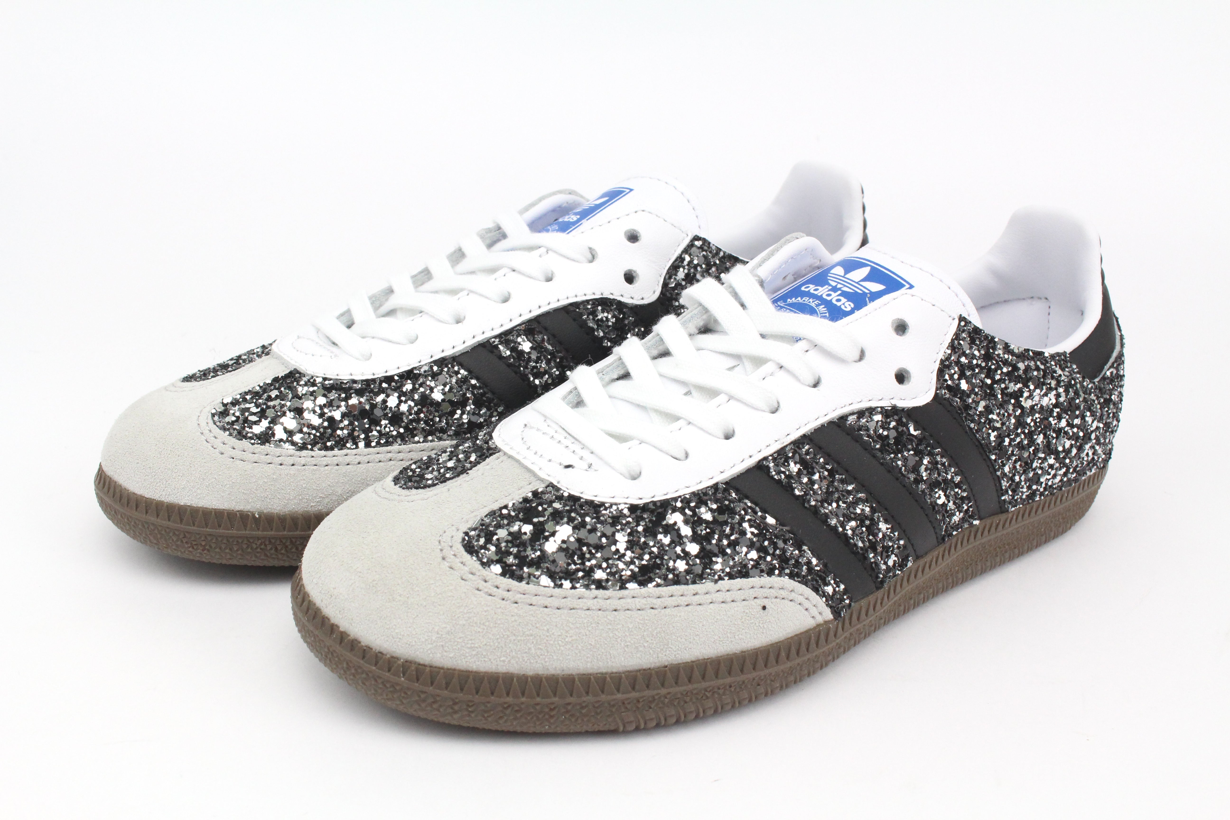 Adidas Original SAMBA Total Glitter Black Silver