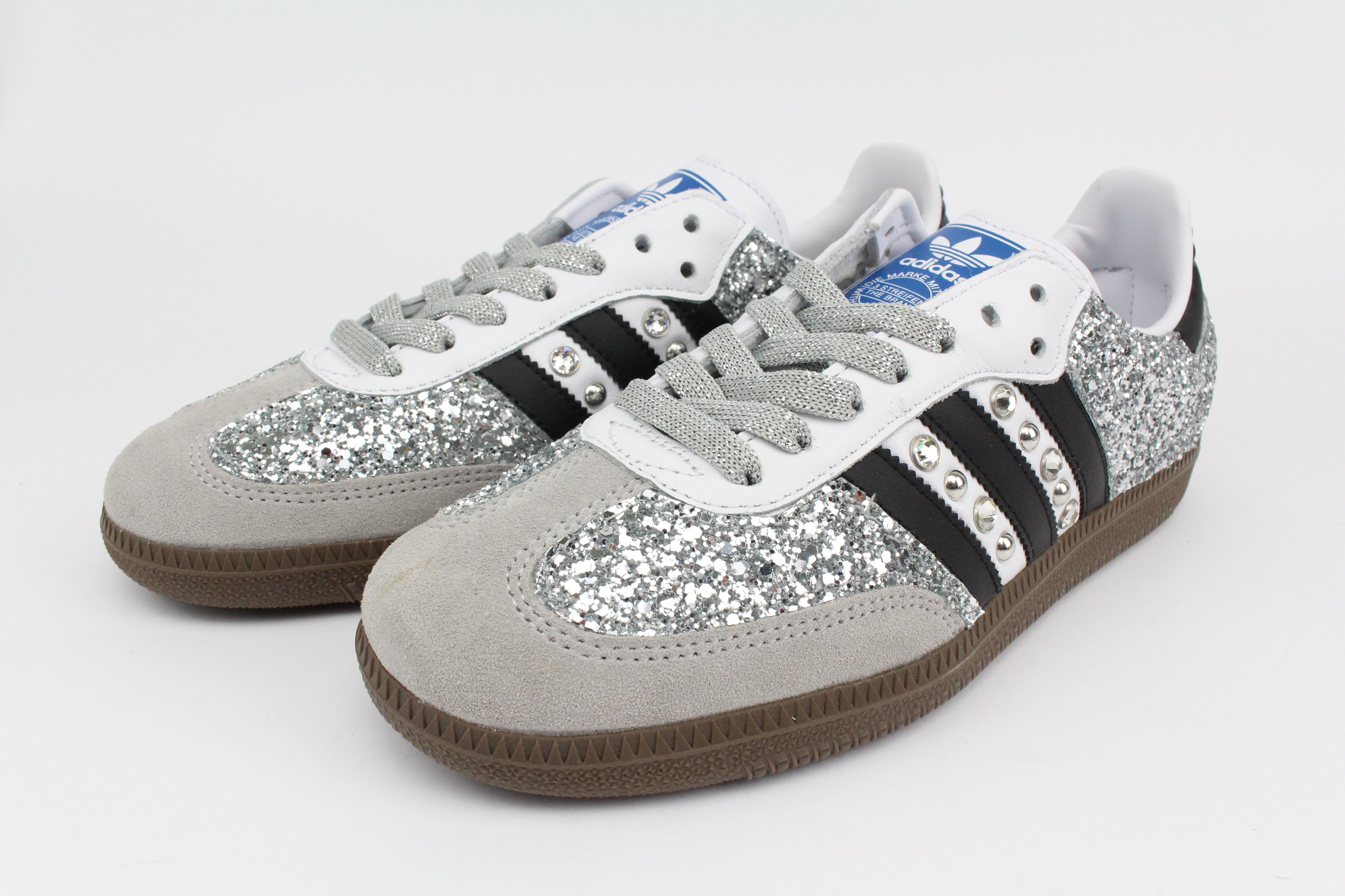 Adidas Original SAMBA Total Glitter Silver