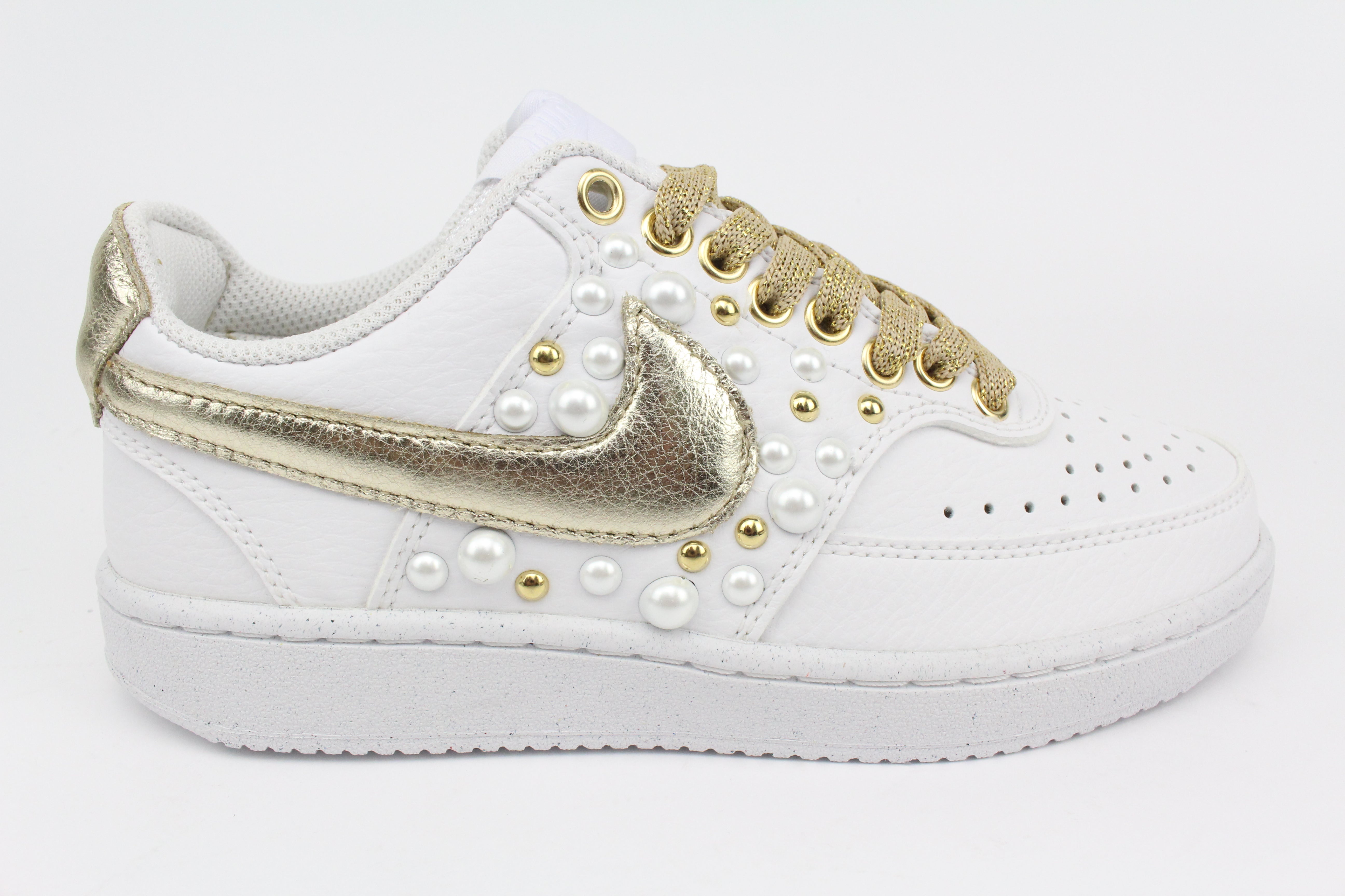 Nike Court Vision Low Perle & Platino Laminato