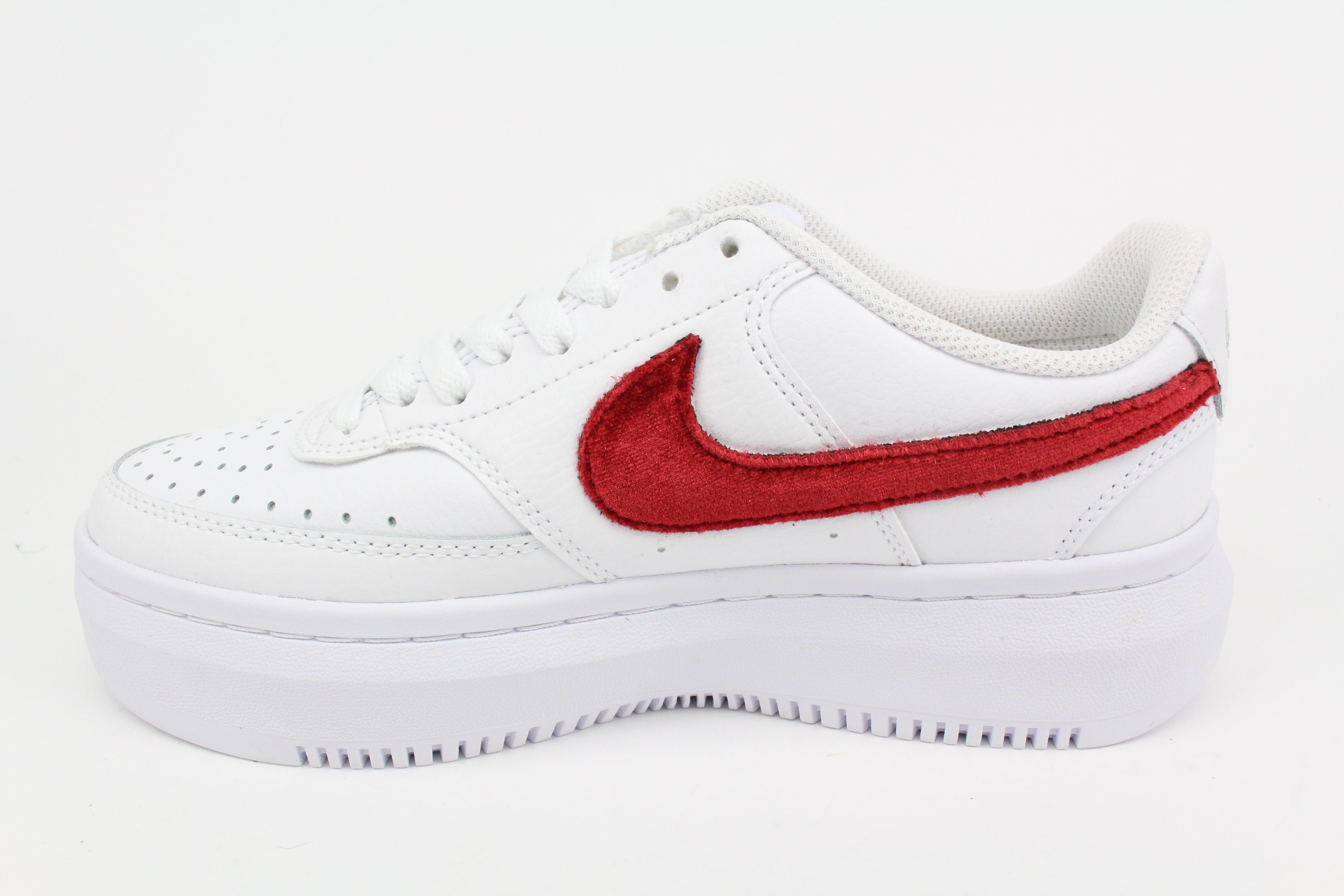 Nike Court Vision Low Platform Red & Strass