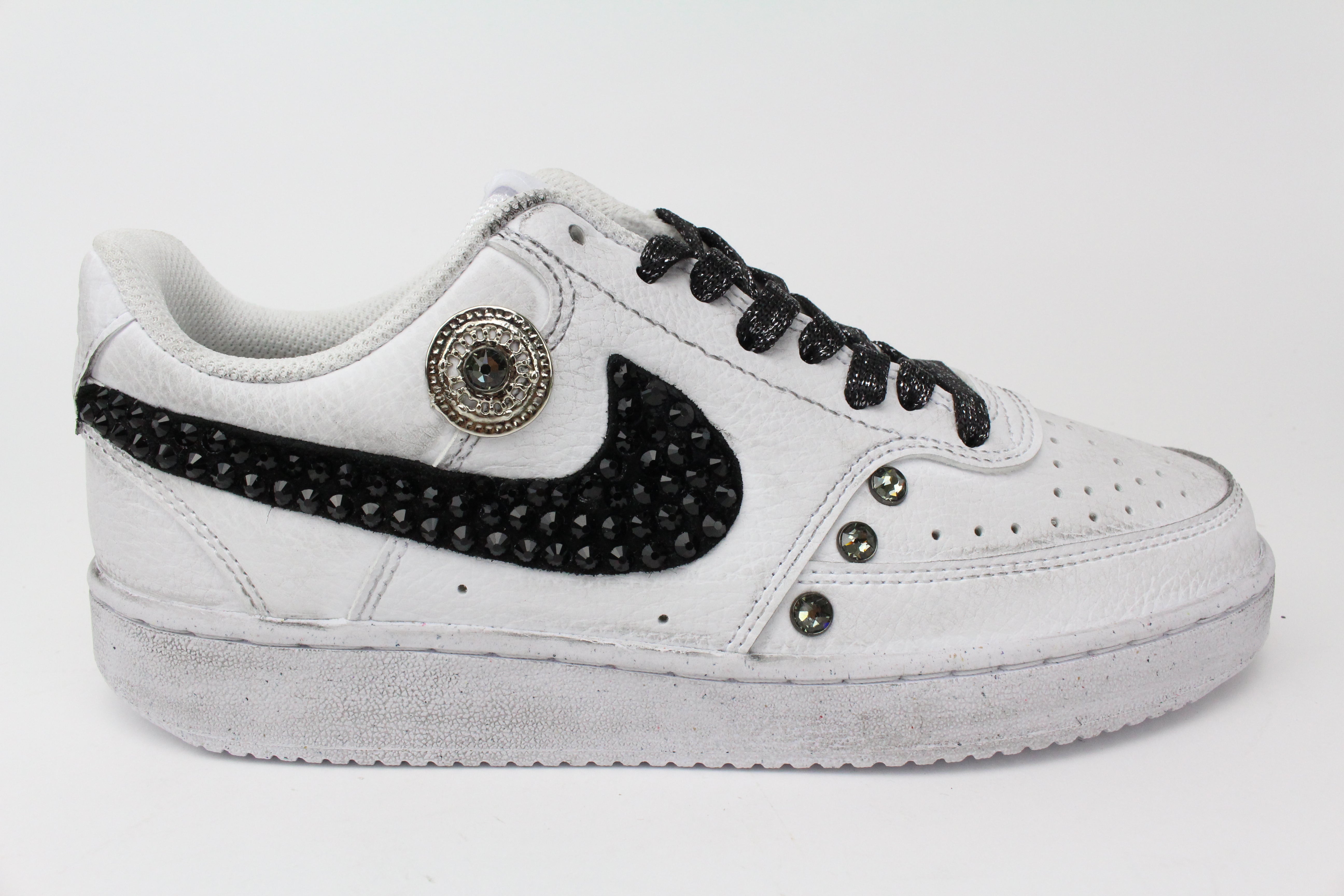 Nike Court Vision Low Stass Neri & Glitter