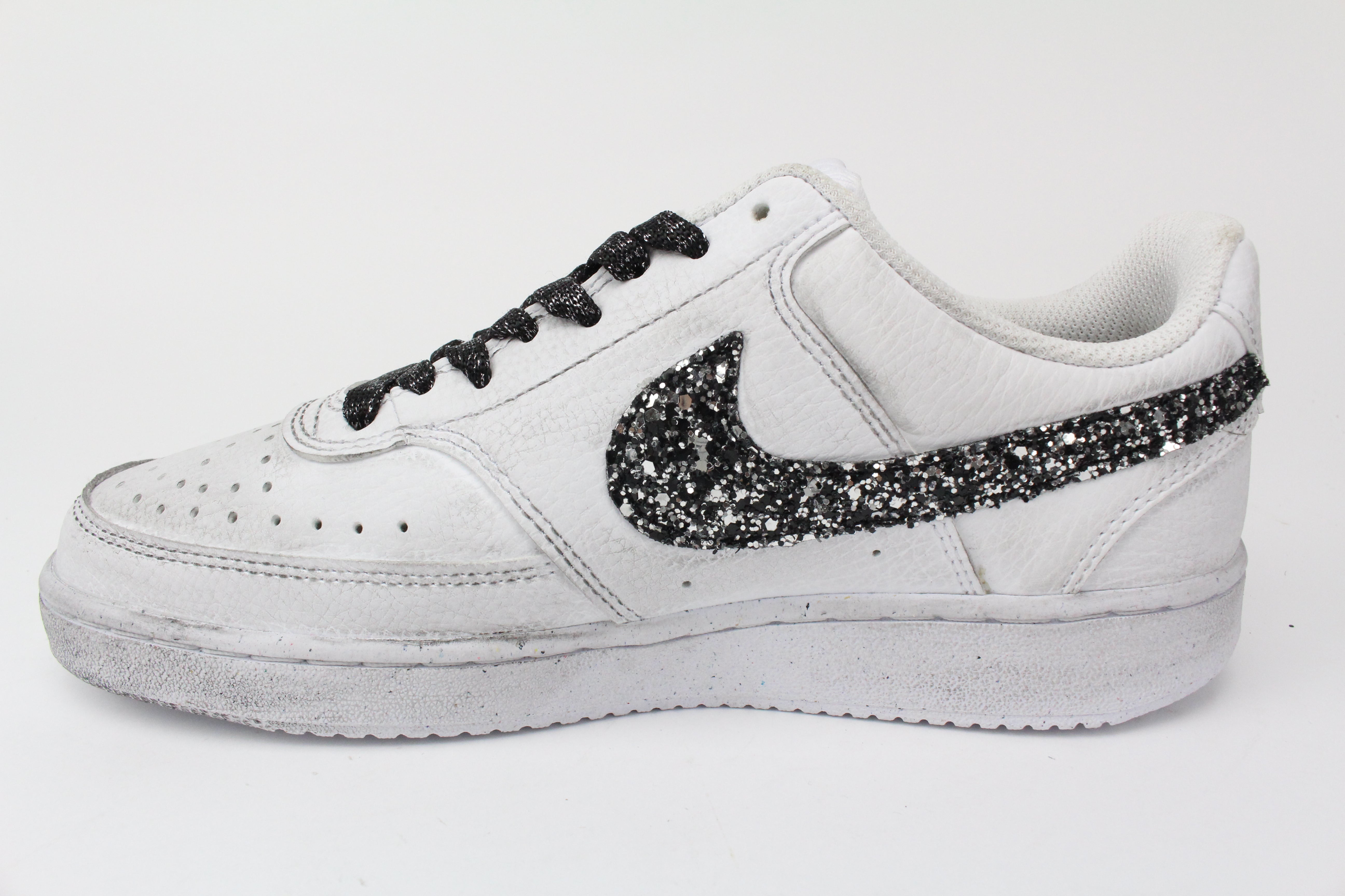 Nike Court Vision Low Stass Neri & Glitter