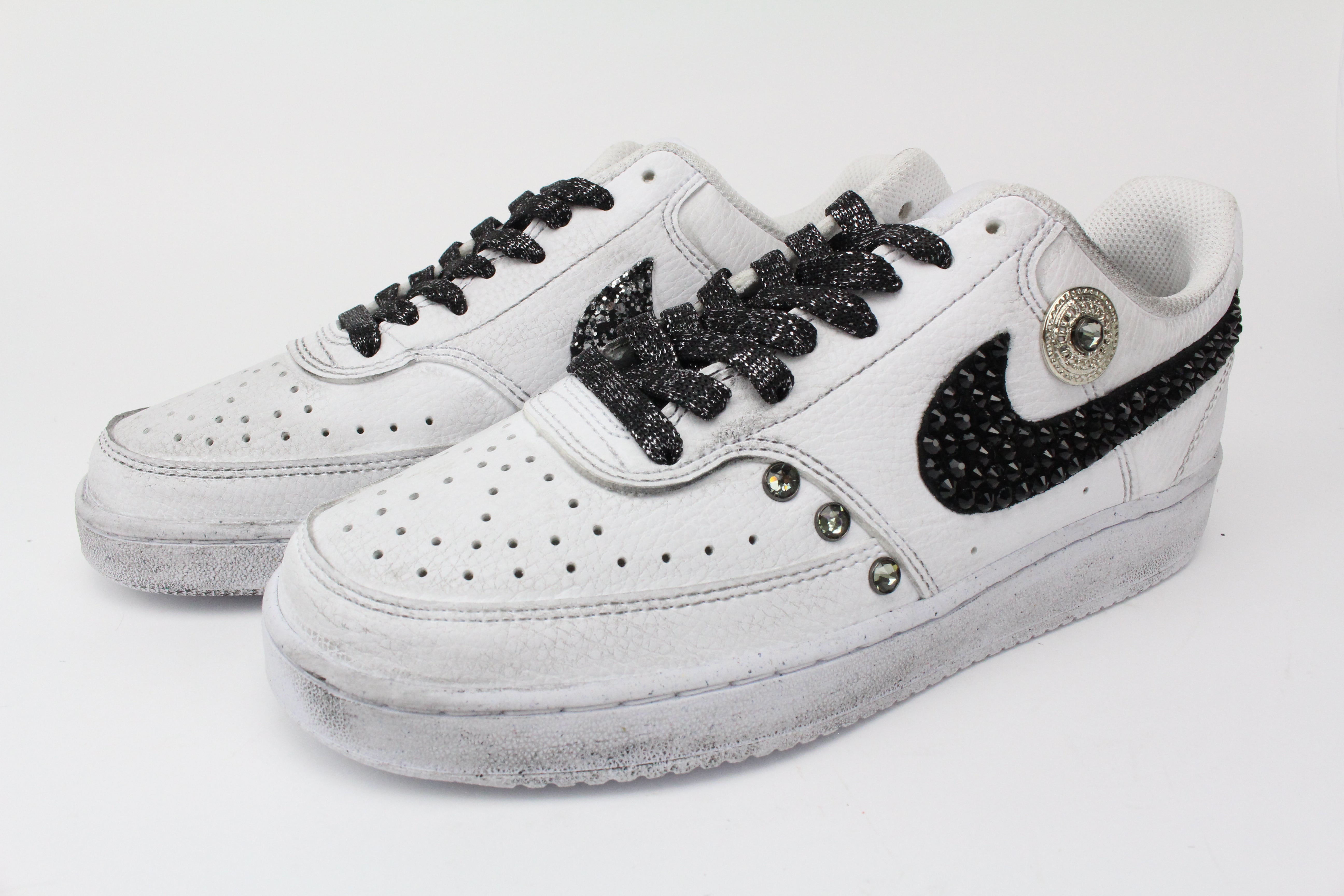 Nike Court Vision Low Stass Neri & Glitter