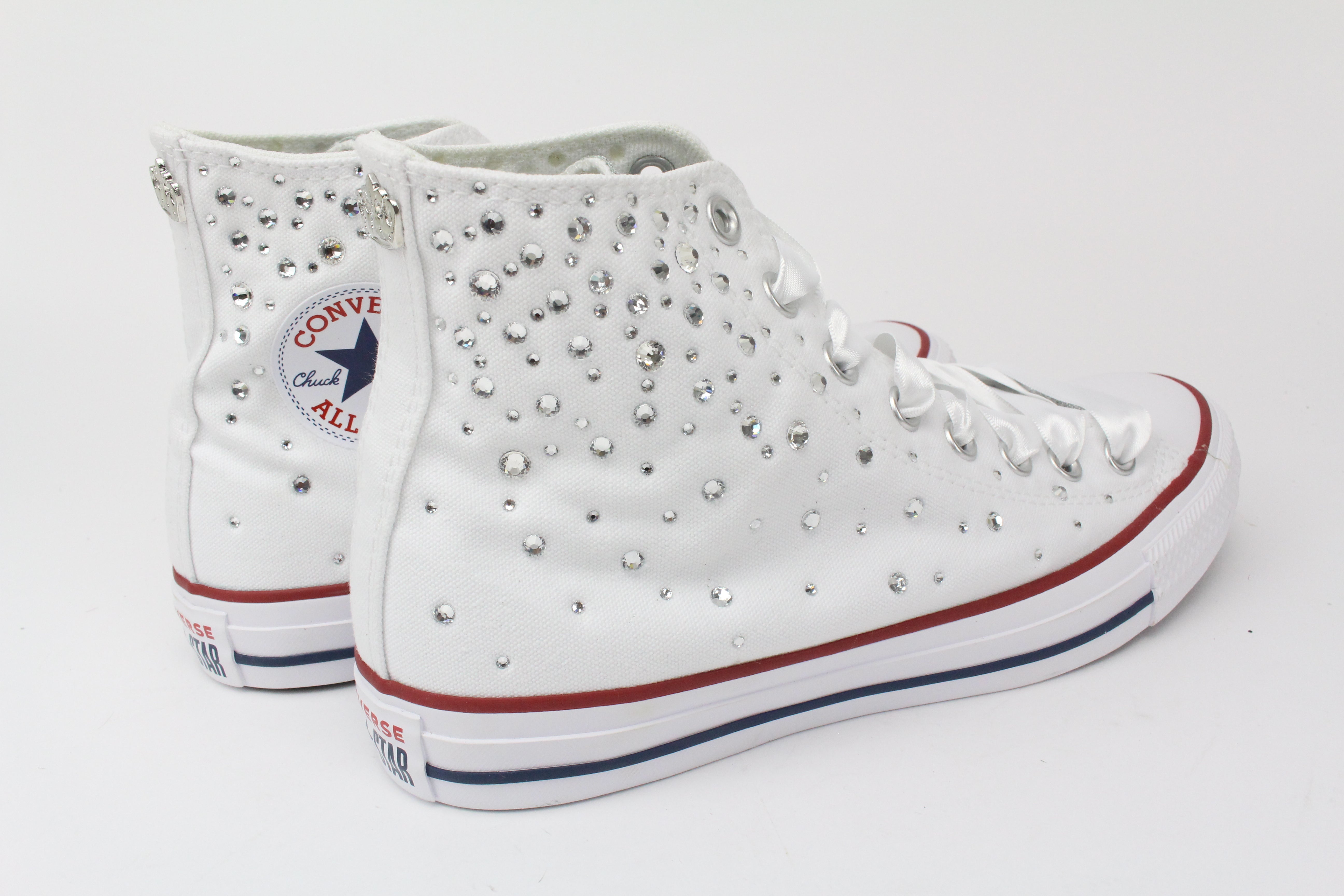 Converse All Star White Strass Termo Cristal & Glitter